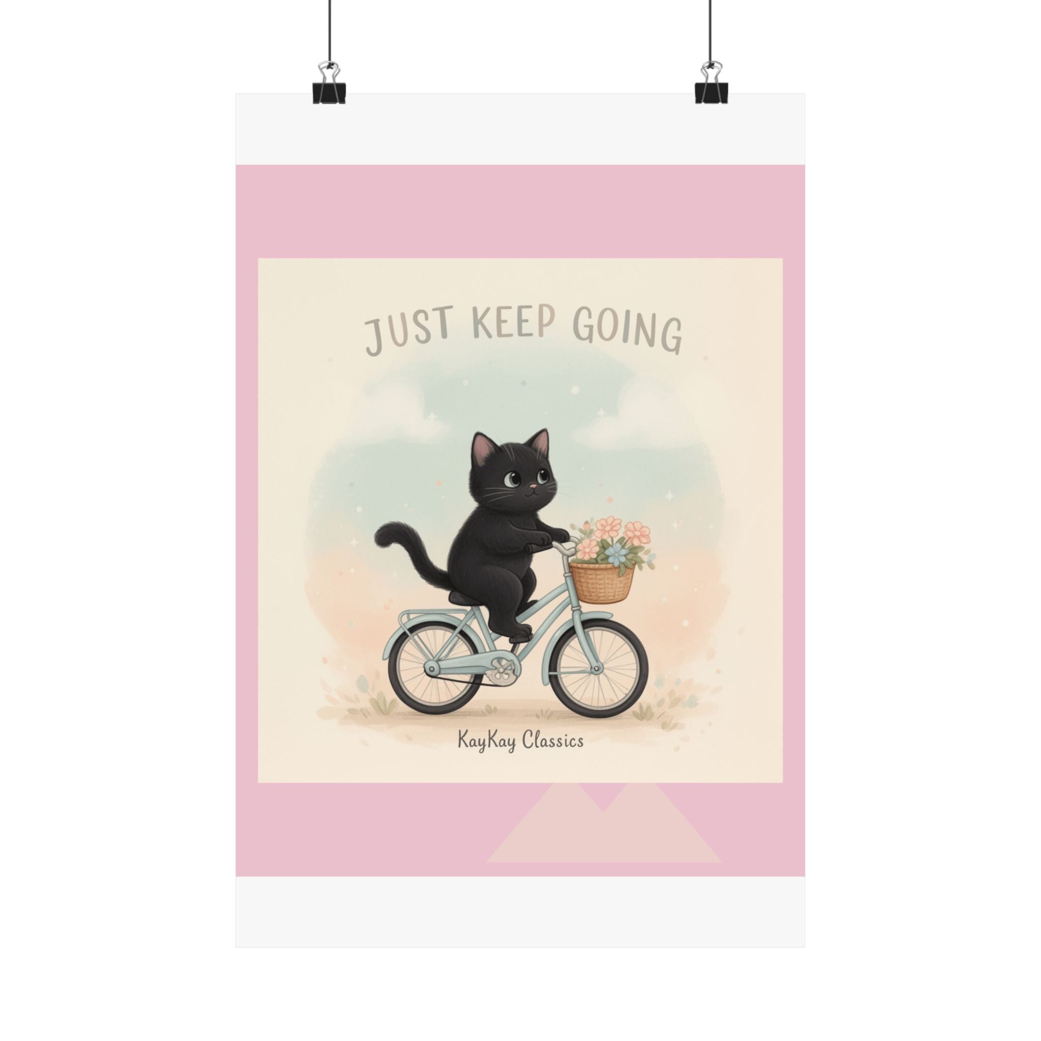"Design" Black Cat Poster | College Girl Gift | Fashion | KayKay Classics