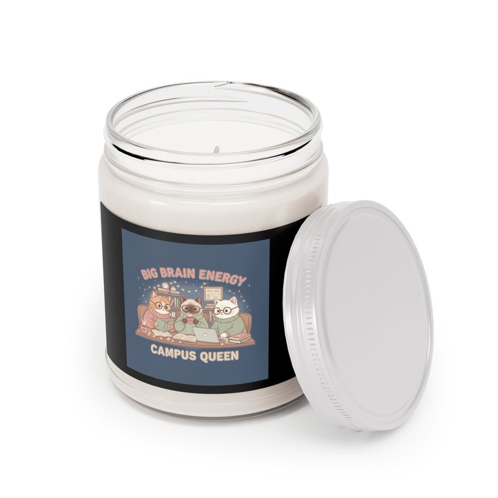 Cat Scented Candle – Big Brain Energy Campus Queen