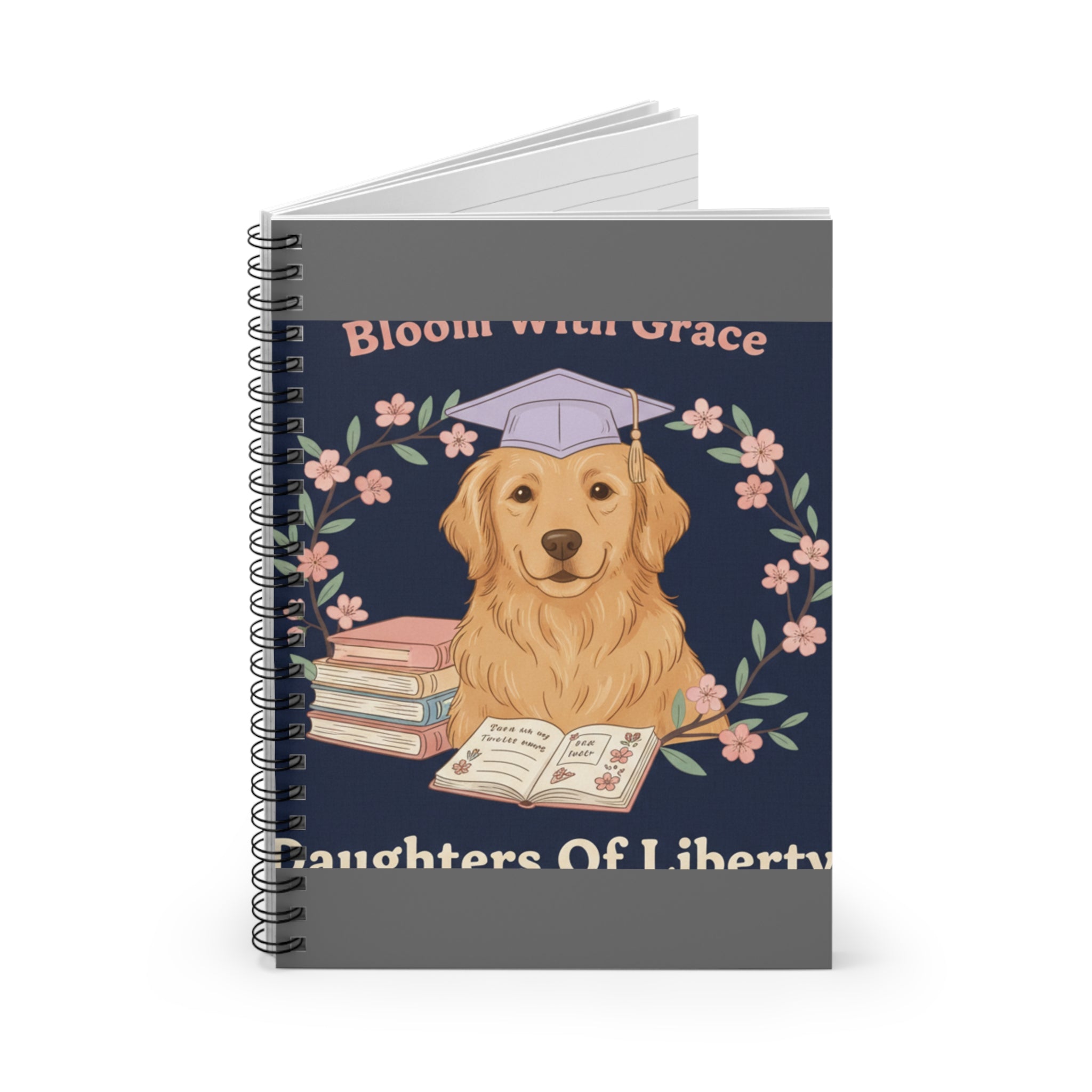 Golden Retriever Spiral Notebook – Bloom With Grace
