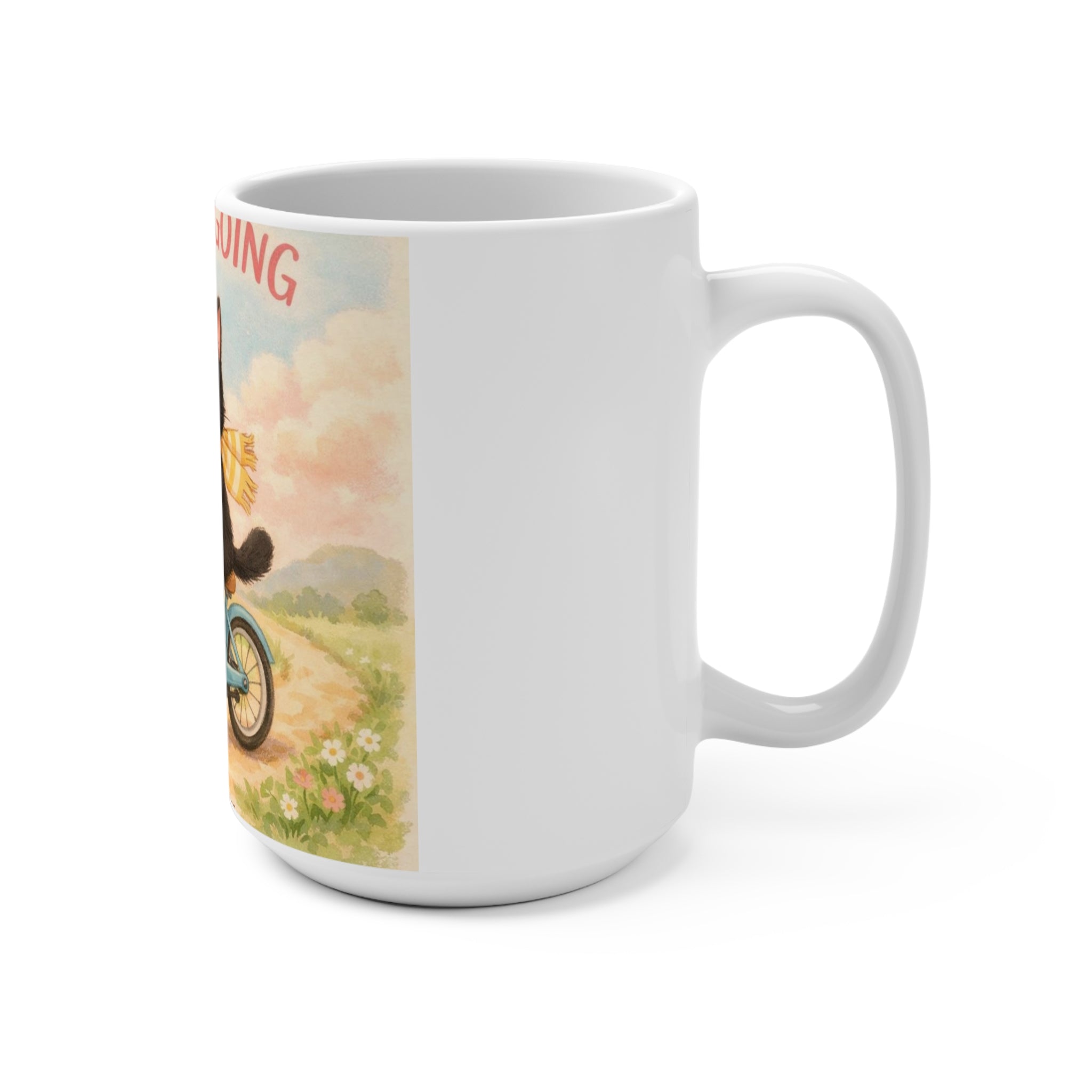 JUST KEEP GOING Cat Mug 15oz