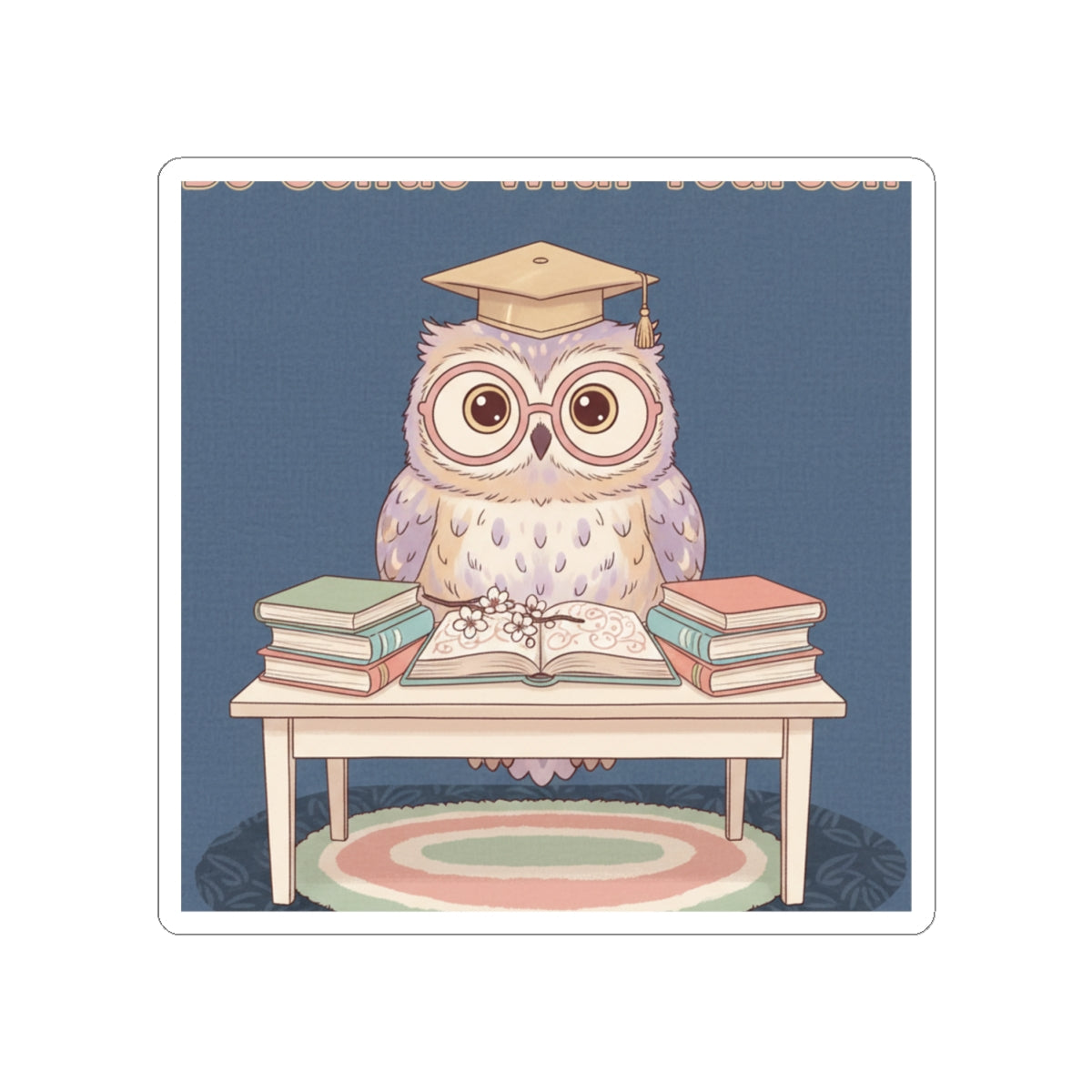 Owl Kiss-Cut Sticker – Be Gentle With Yourself