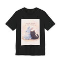 "YOU'RE NEVER TOO MUCH" Black Cat Women Tee | College Girl Gift | Fashion | KayKay Classics