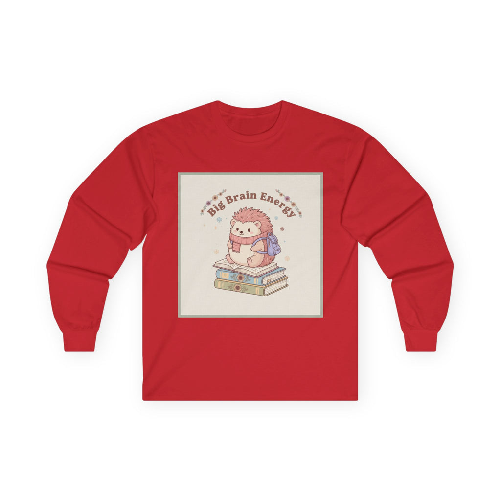 Big Brain Energy Hedgehog Long Sleeve Tee