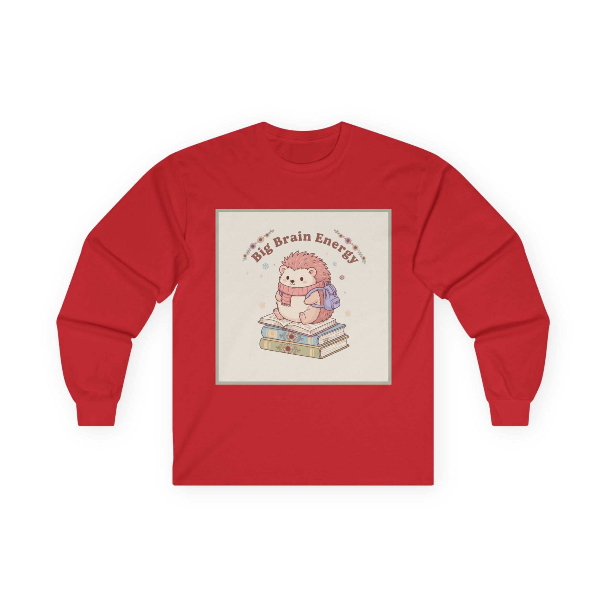 Big Brain Energy Hedgehog Long Sleeve Tee