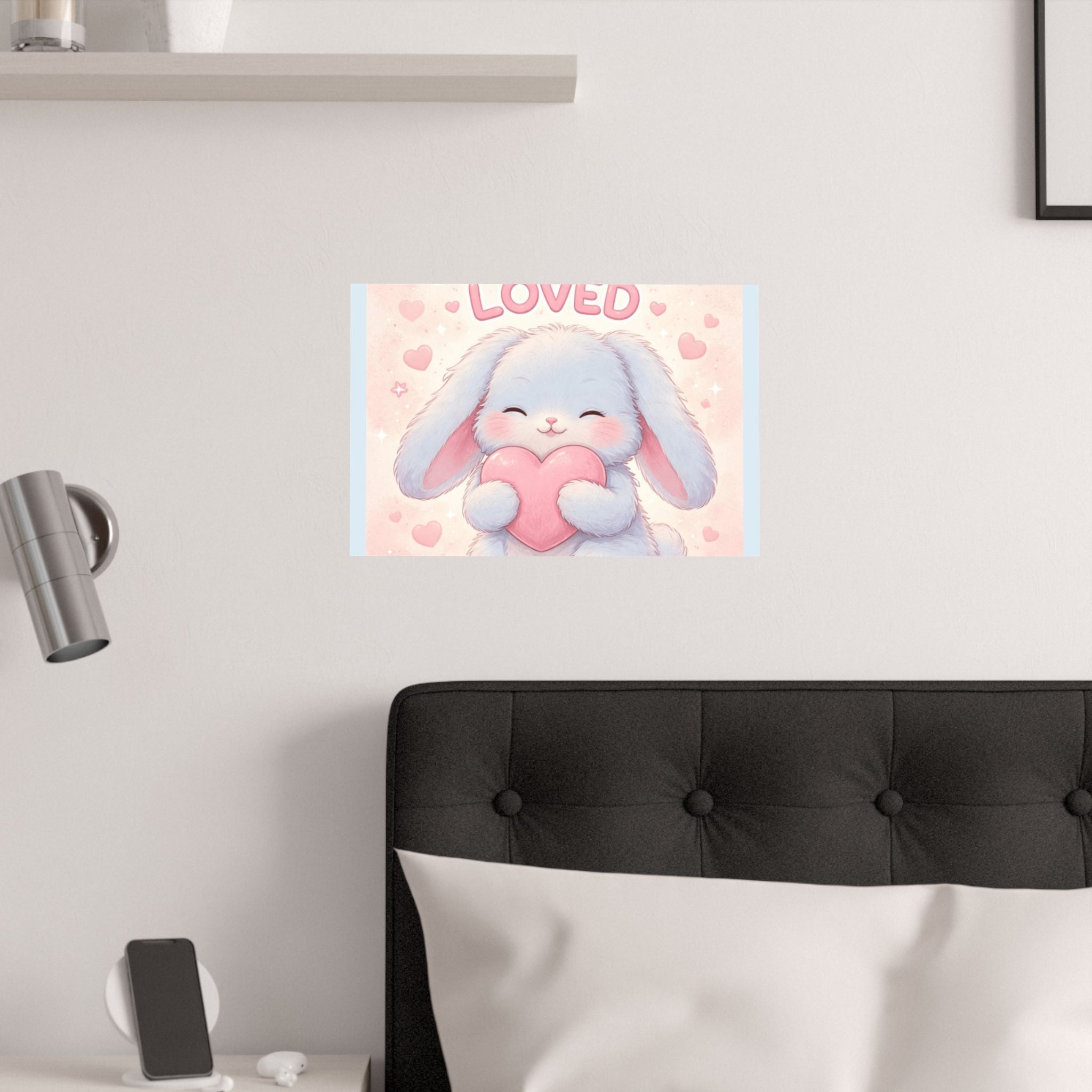 "YOU ARE SO LOVED" Black Cat Poster | College Girl Gift | Fashion | KayKay Classics