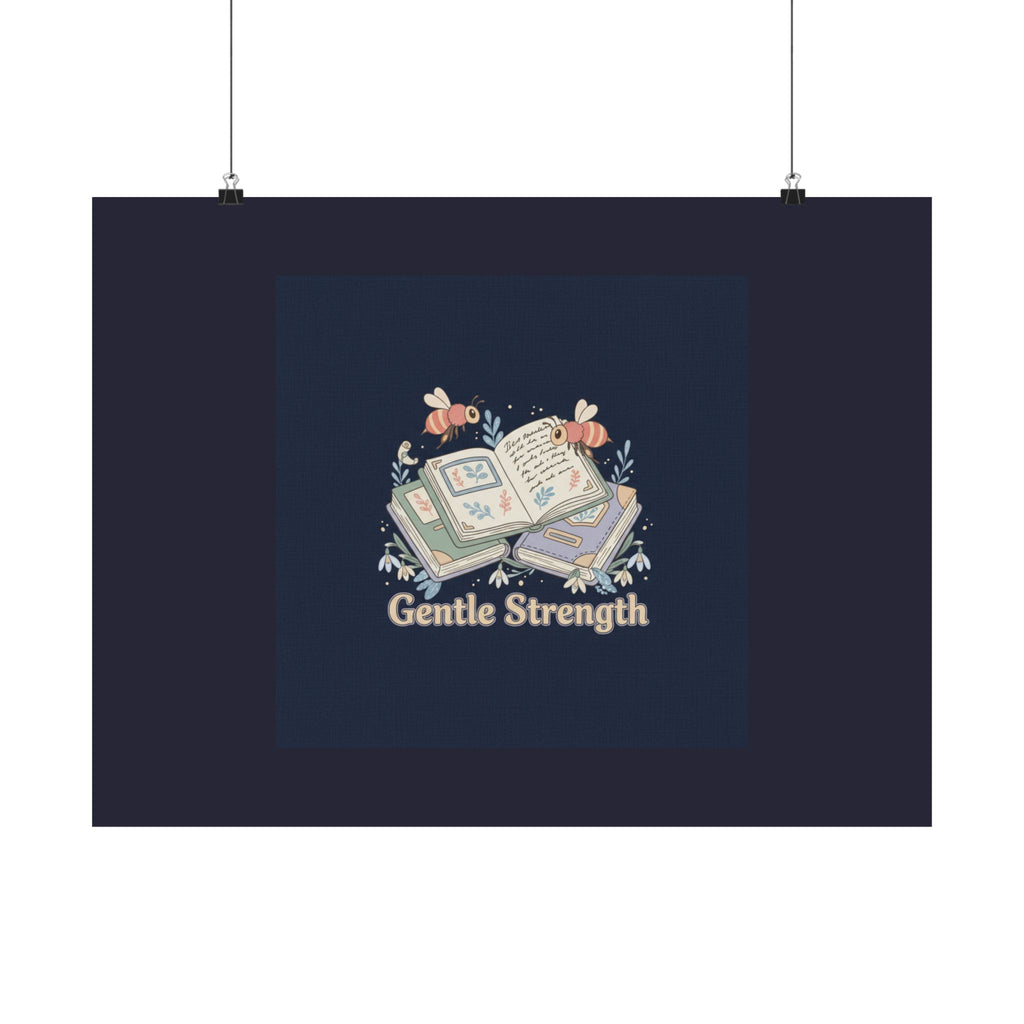 Gentle Strength Bees Poster