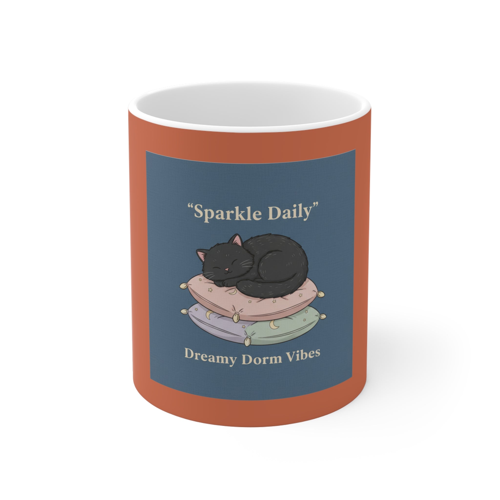 Black Cat Mug 11oz – Sparkle Daily Dreamy Dorm Vibes