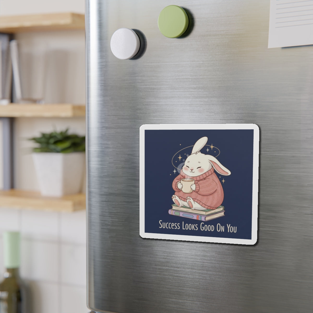 Rabbit Die-Cut Magnet – Success Looks Good on You