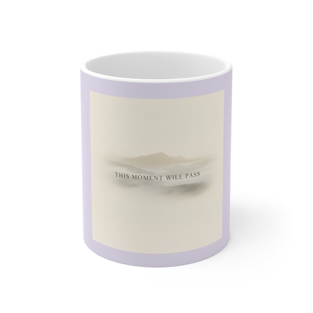 "THIS MOMENT WILL PASS" Black Cat Mug | Trendy Gift for Her | Drinkware | KayKay Classics