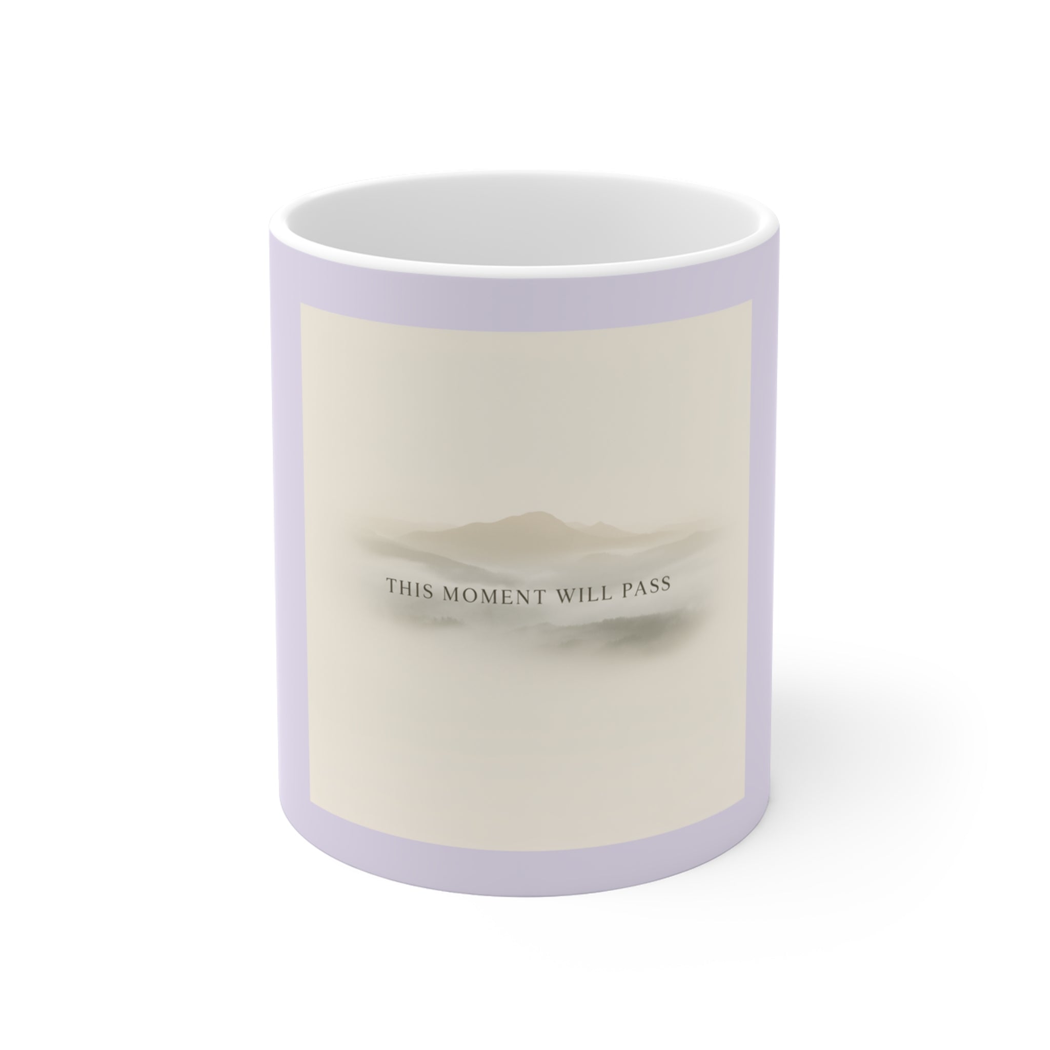 "THIS MOMENT WILL PASS" Black Cat Mug | Trendy Gift for Her | Drinkware | KayKay Classics