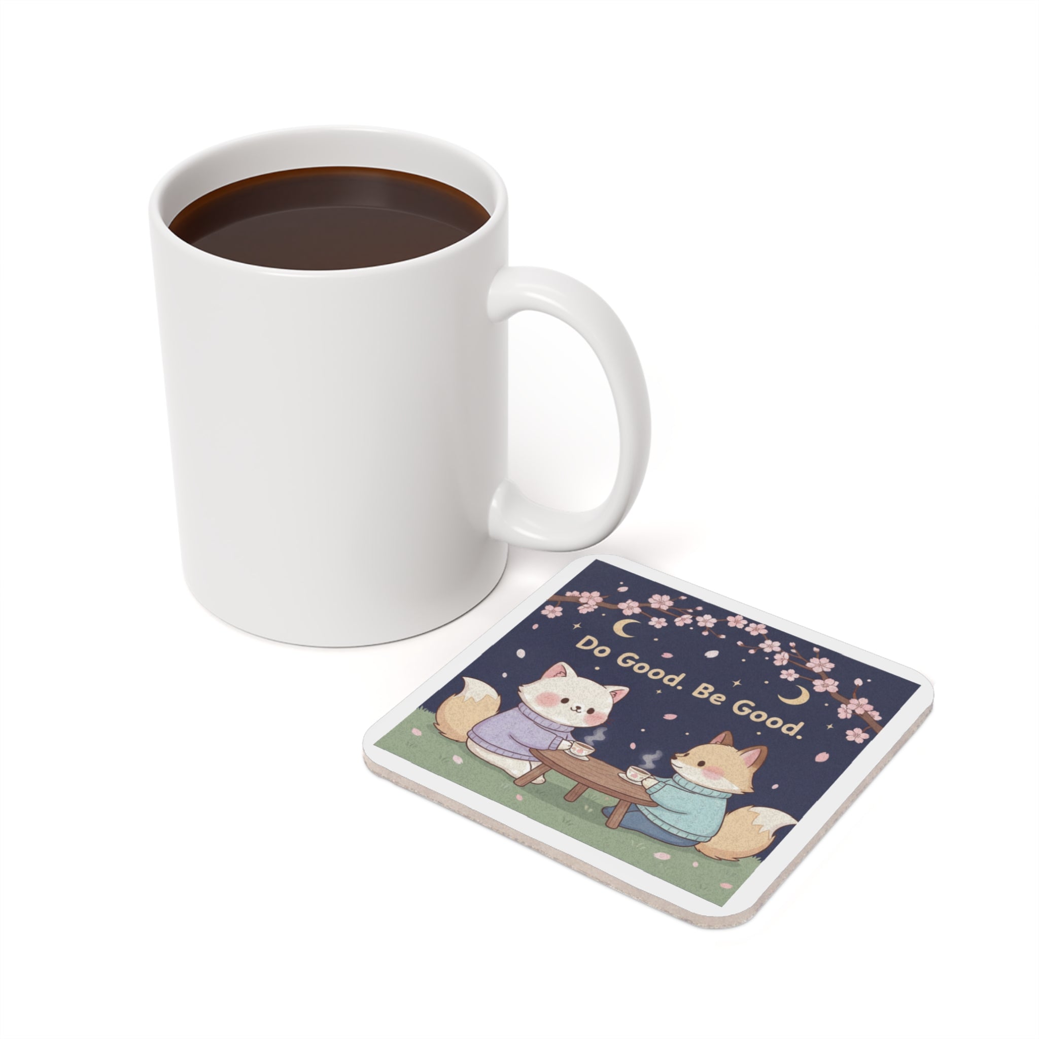Cat Cork Coaster – Do Good Be Good