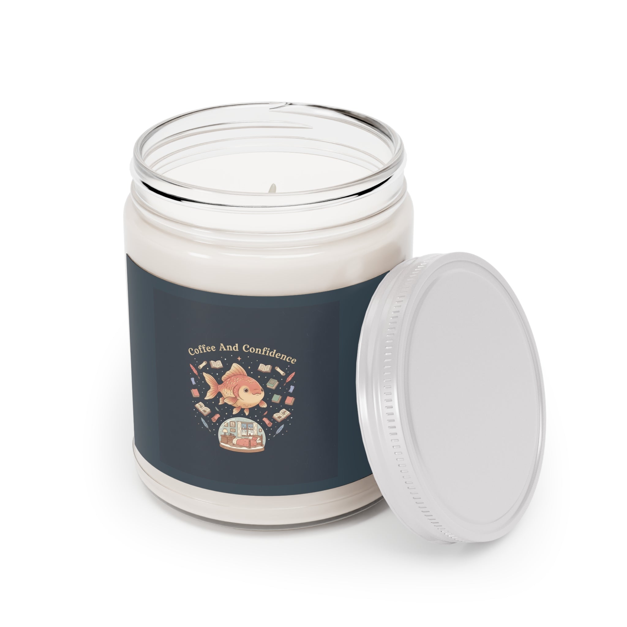 Coffee And Confidence Goldfish Scented Candle