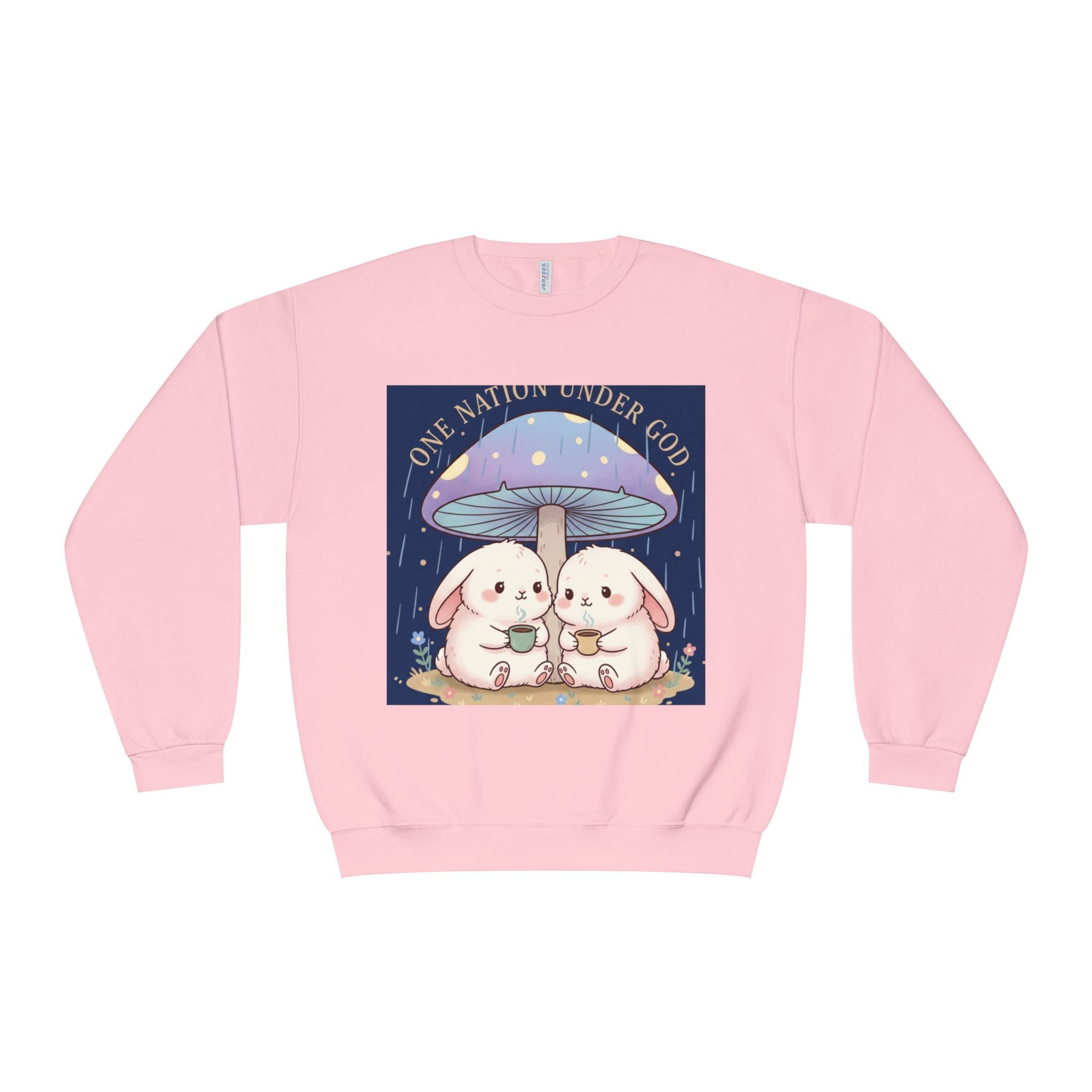 Two Cute Bunnies Crewneck Sweatshirt – One Nation Under God