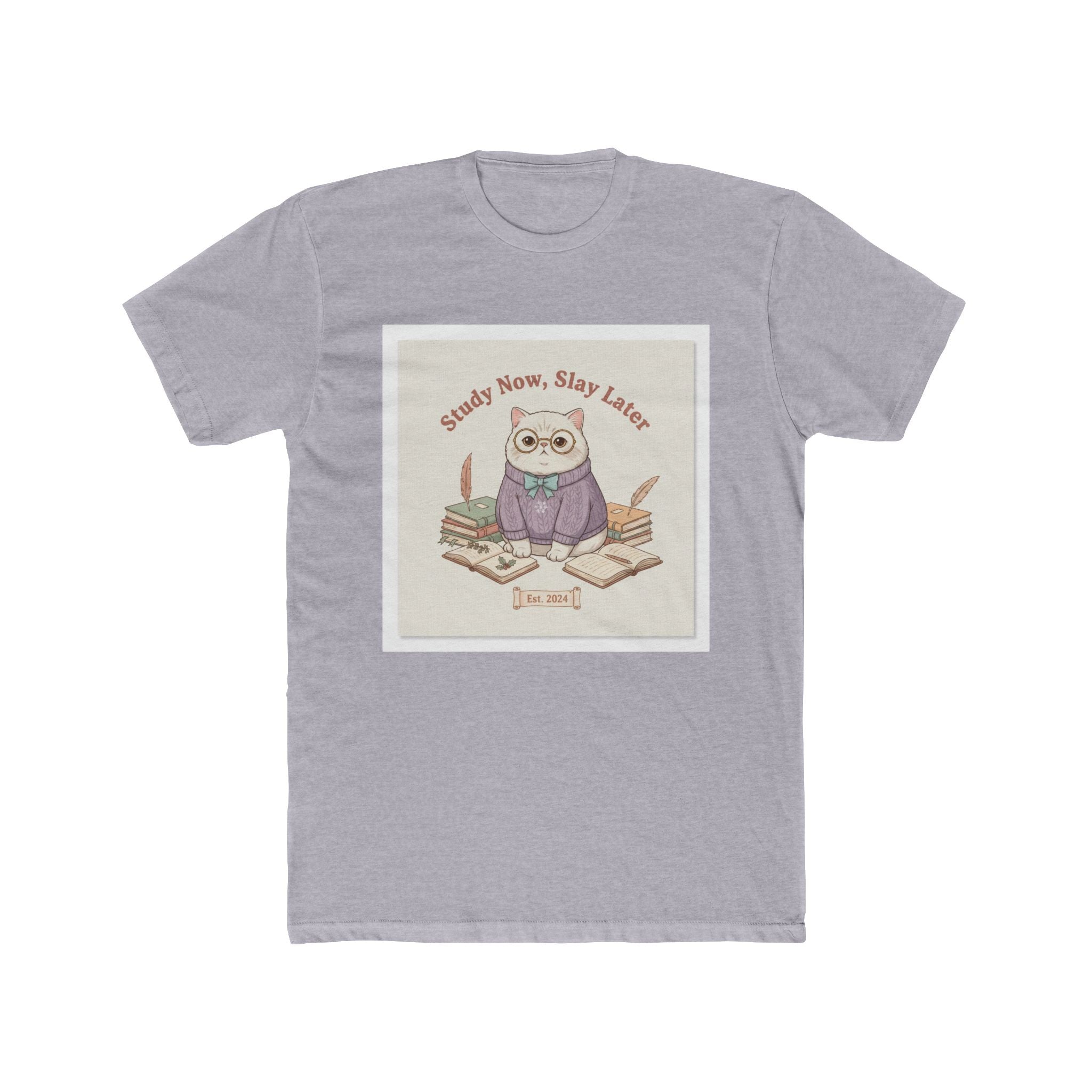 Study Now, Slay Later Cat Unisex Tee
