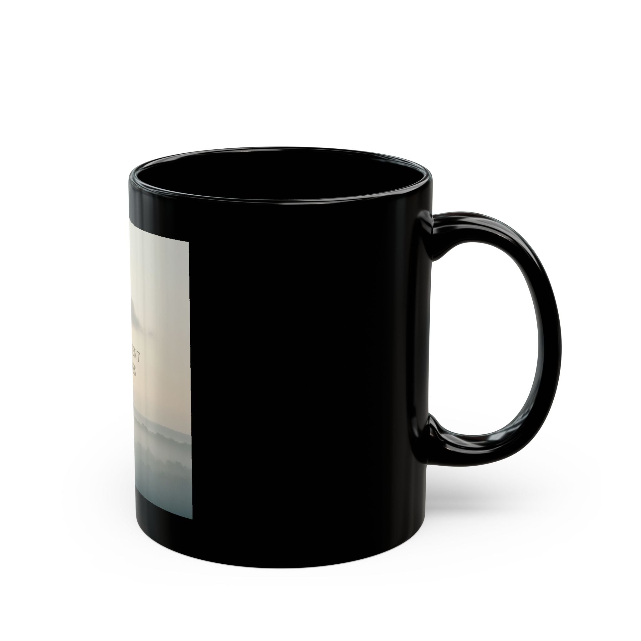 THIS MOMENT WILL PASS Black Mug