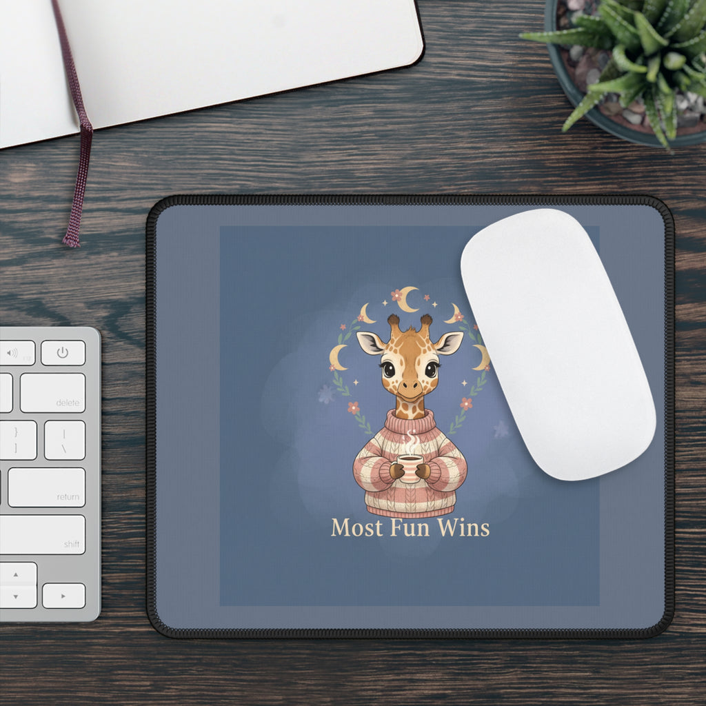 Giraffe Mouse Pad – Most Fun Wins