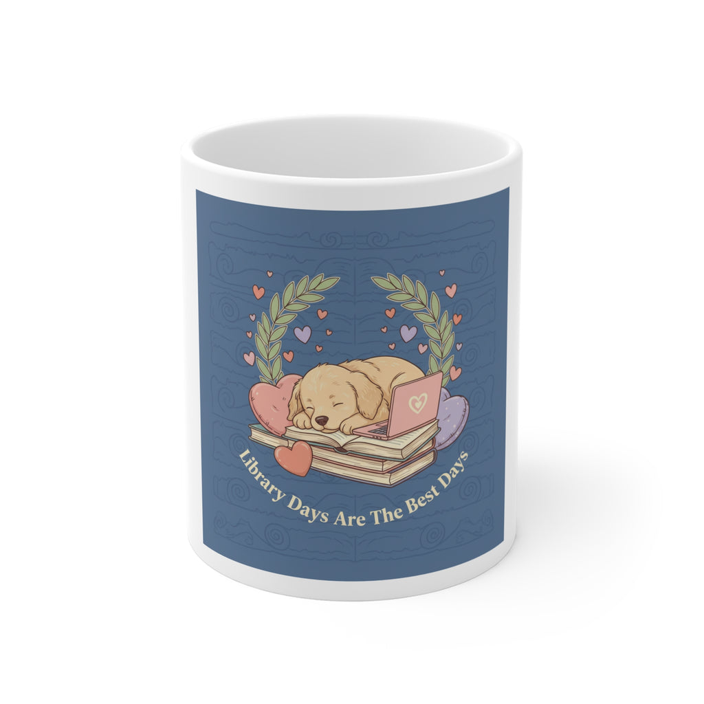 Library Days Are The Best Days Dog Mug 11oz