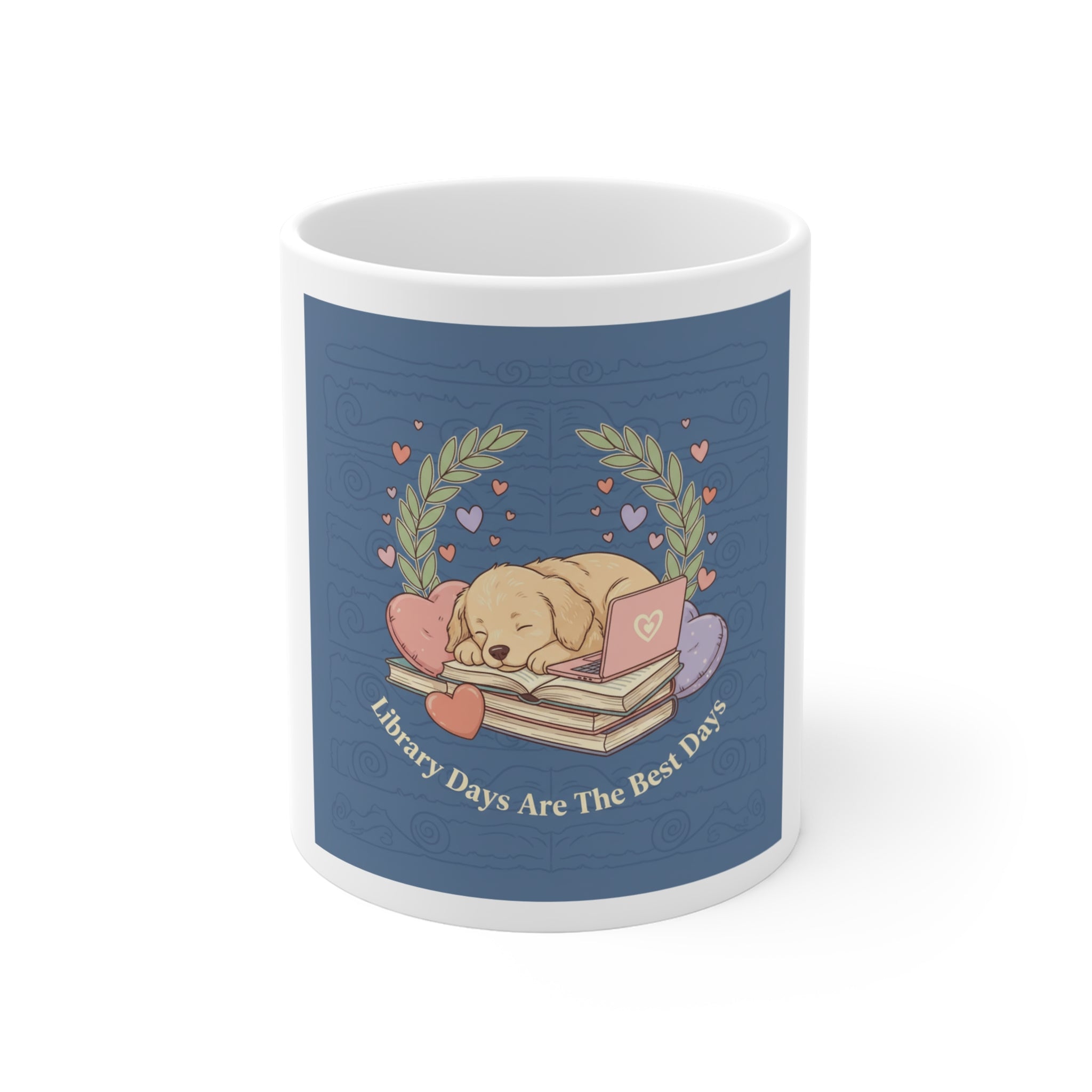 Library Days Are The Best Days Dog Mug 11oz