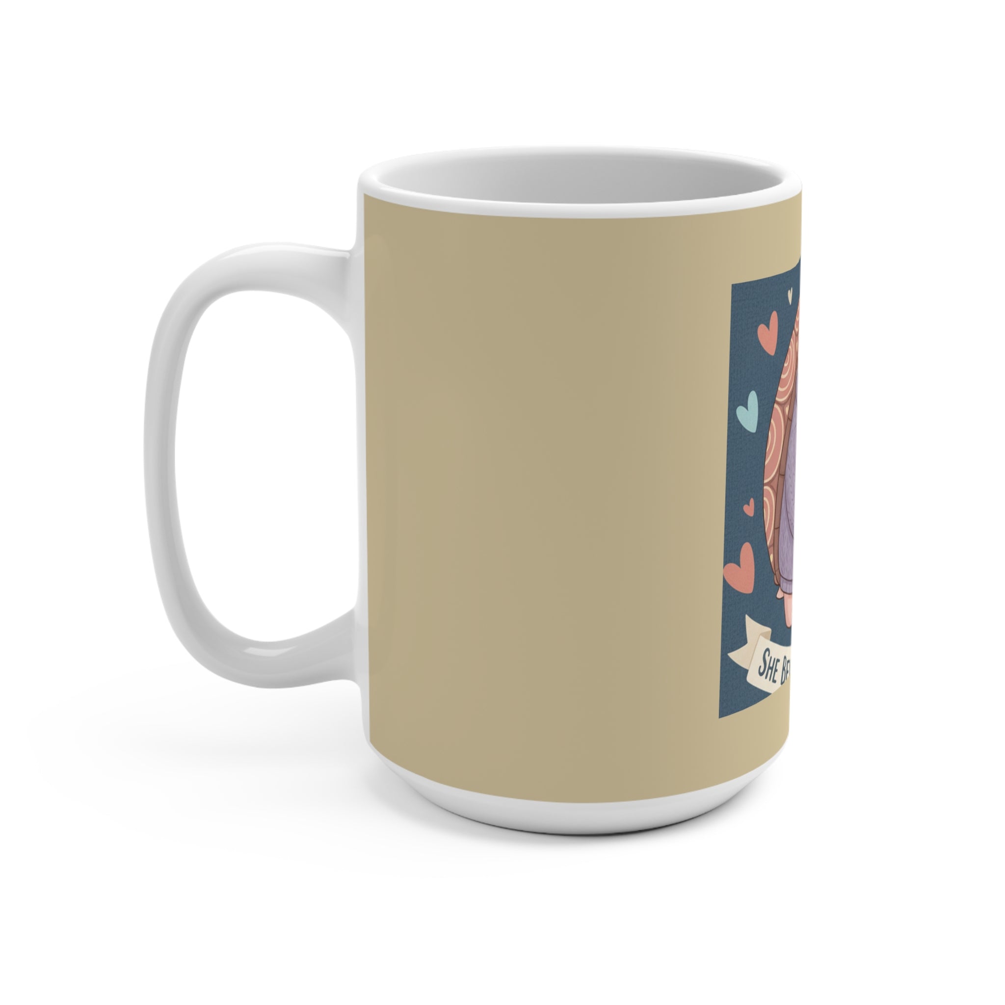 Turtle Mug 15oz – She Believed She Could