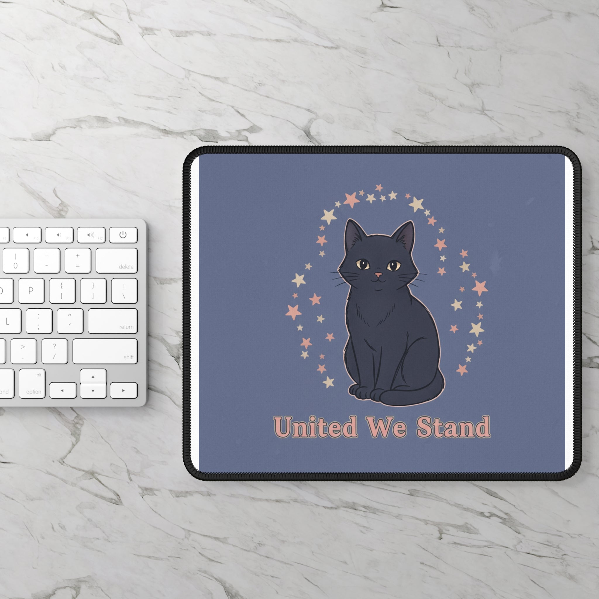 Black Cat Mouse Pad – United We Stand