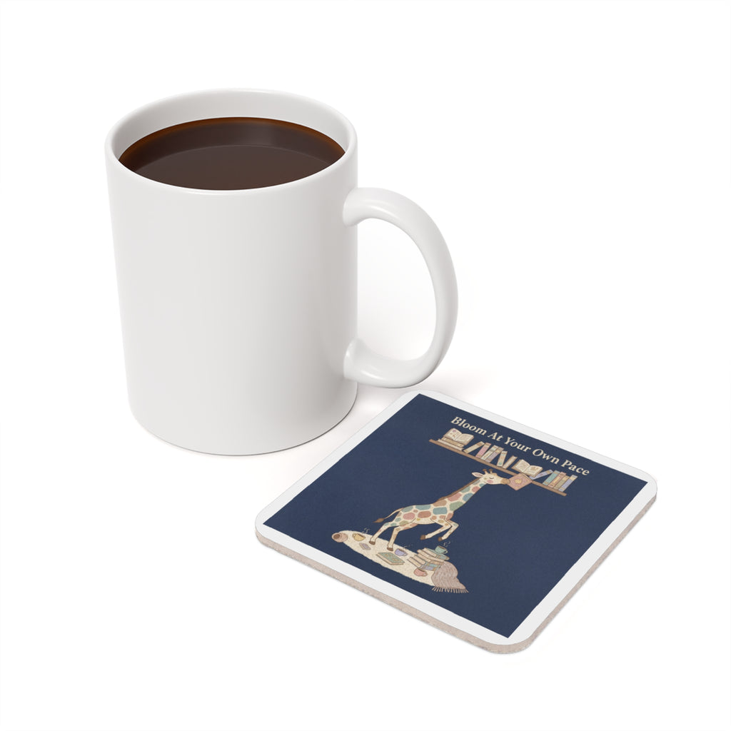 Giraffe Cork Coaster – Bloom at Your Own Pace