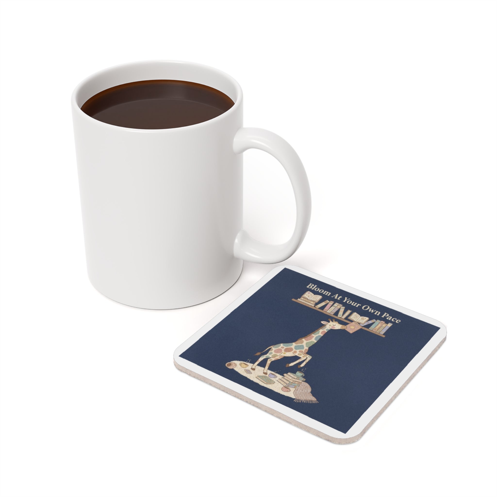 Giraffe Cork Coaster – Bloom at Your Own Pace