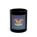 La Magia Toma Tiempo Flamingo Black Mug 11oz