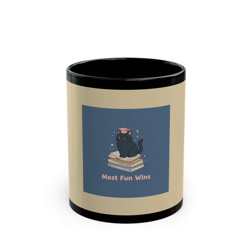 Black Cat Black Mug 11oz – Most Fun Wins