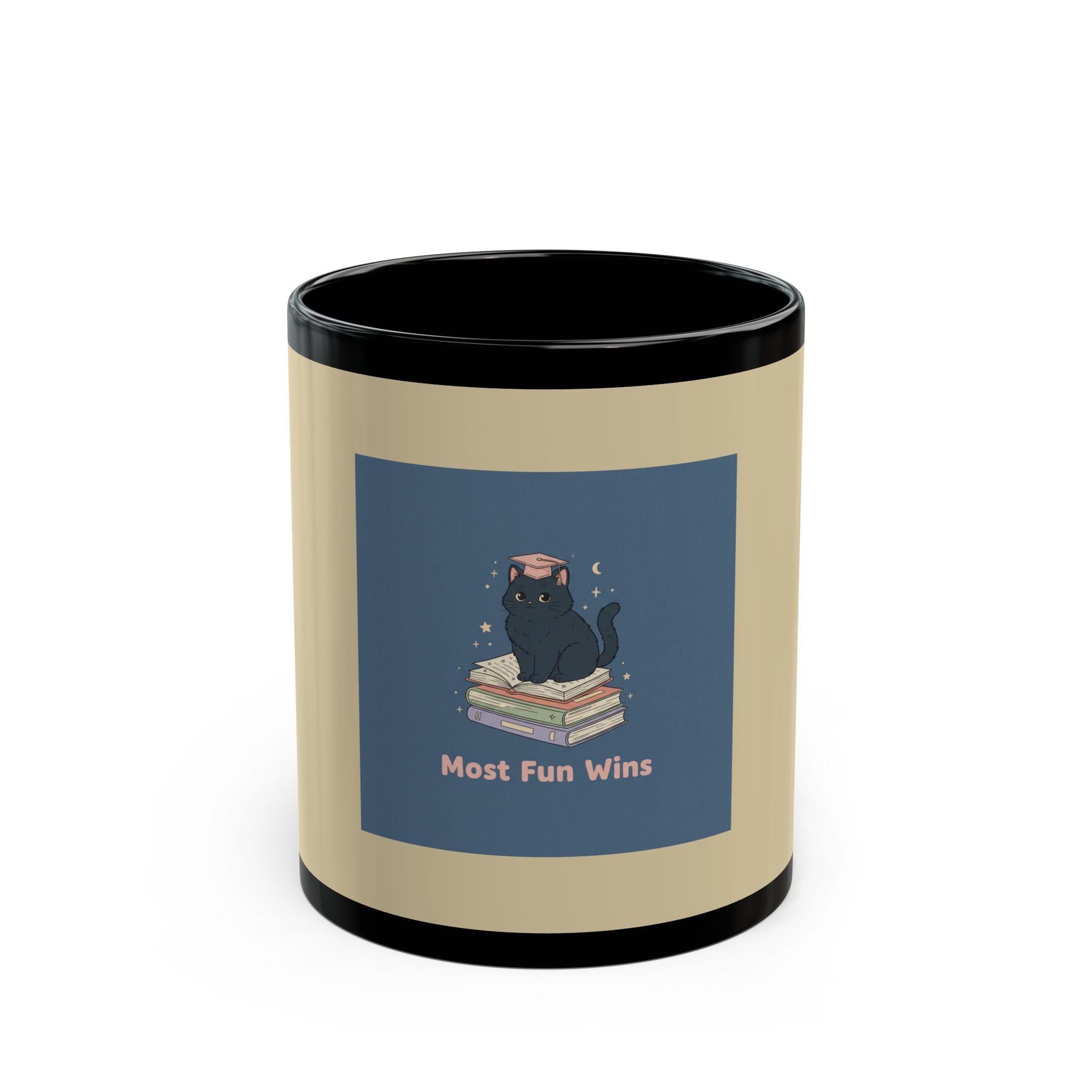 Black Cat Black Mug 11oz – Most Fun Wins