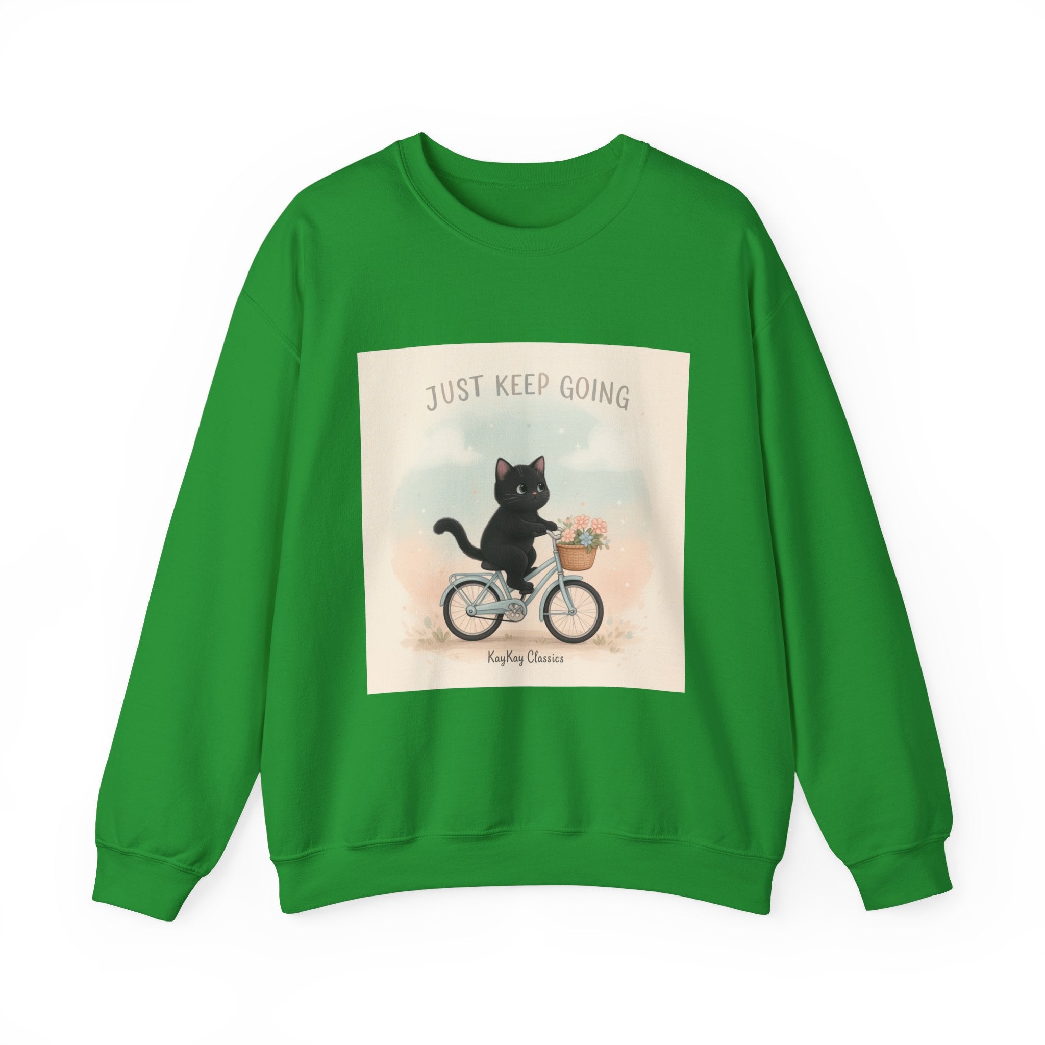 "Design" Black Cat Crewneck | College Girl Gift | Fashion | KayKay Classics