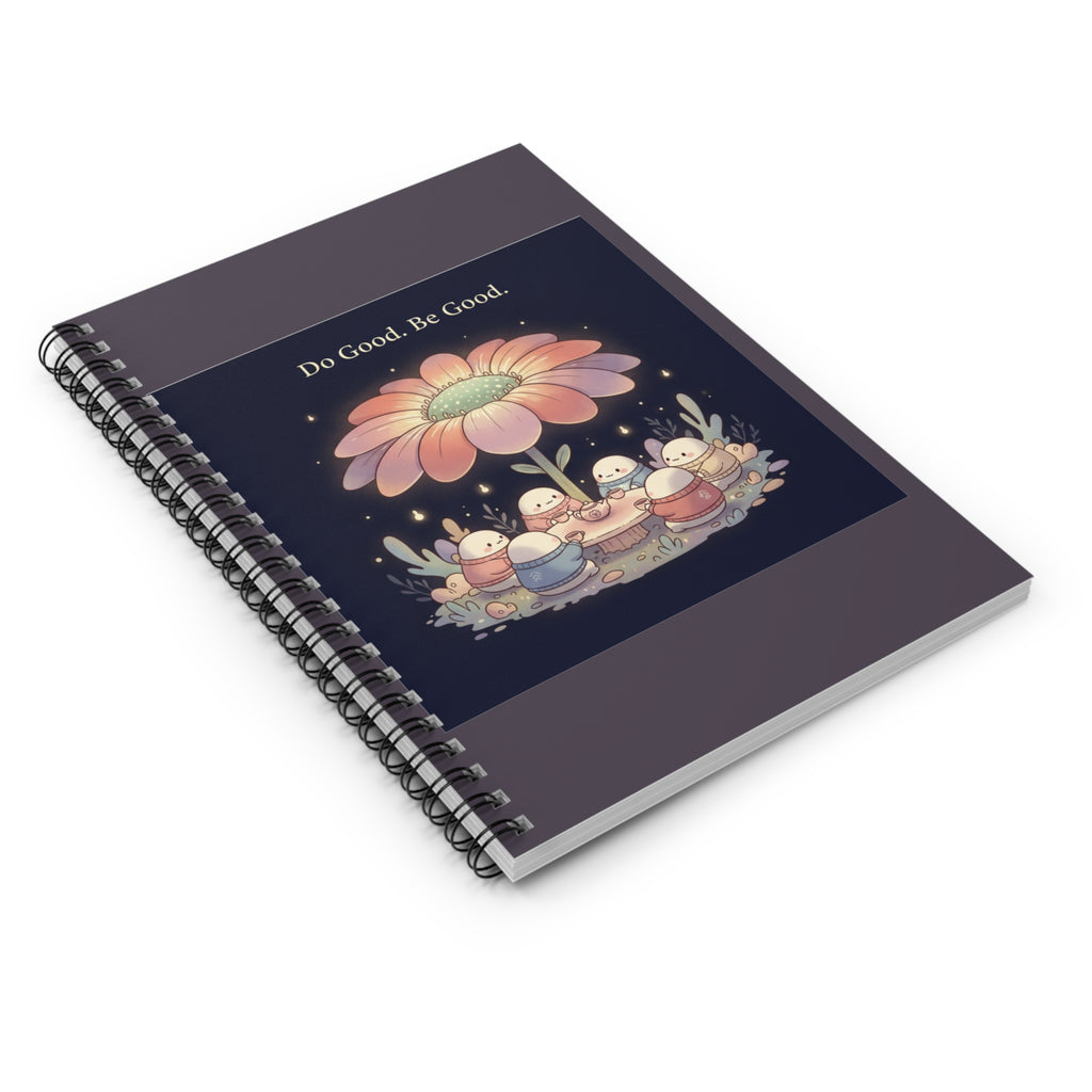 Tiny Chibi Creatures Spiral Notebook – Do Good Be Good