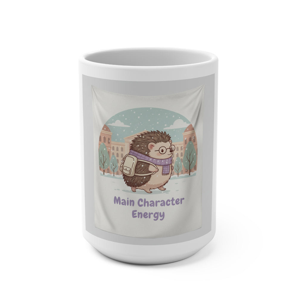 Main Character Energy Hedgehog Mug 15oz