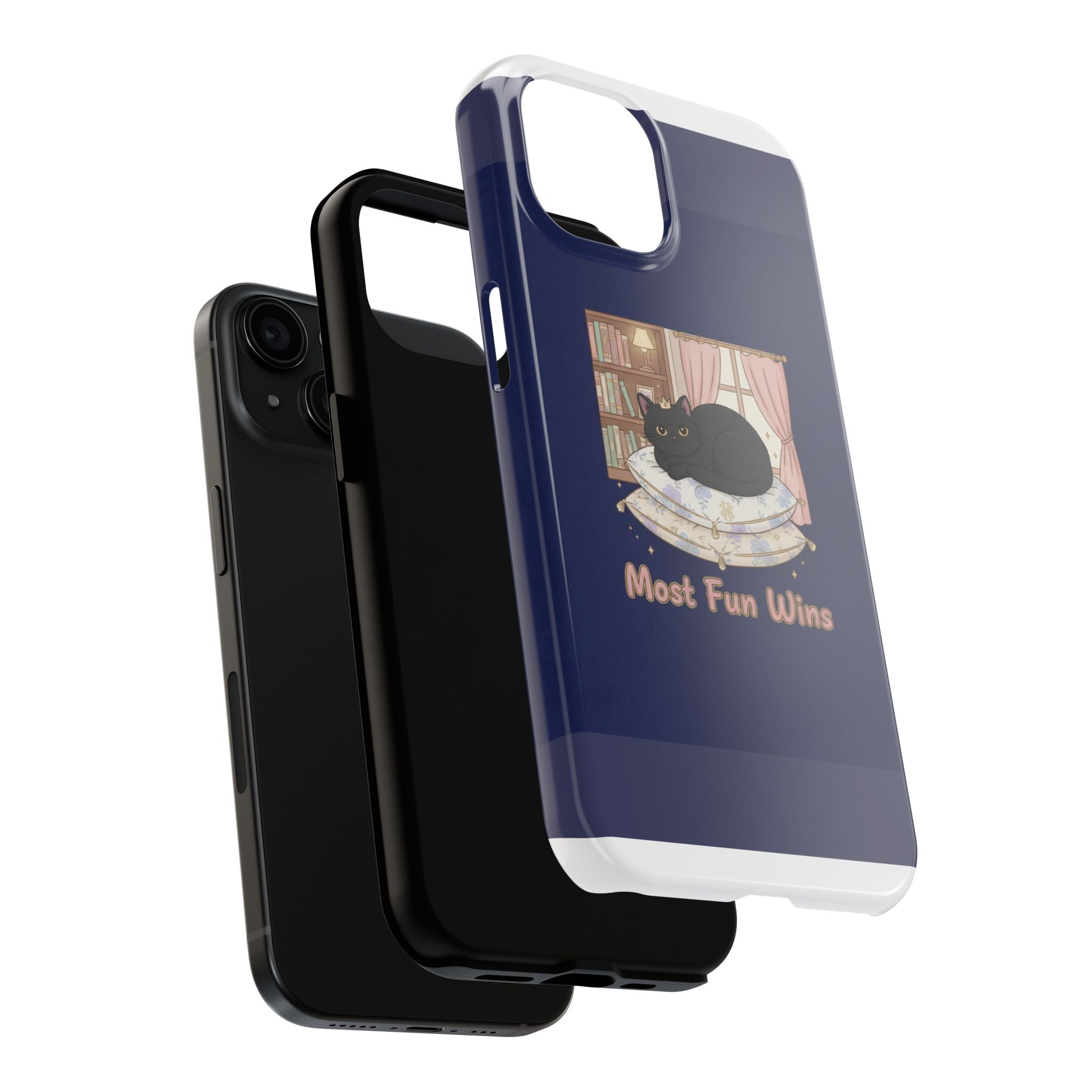 Black Cat Tough Phone Case – Most Fun Wins