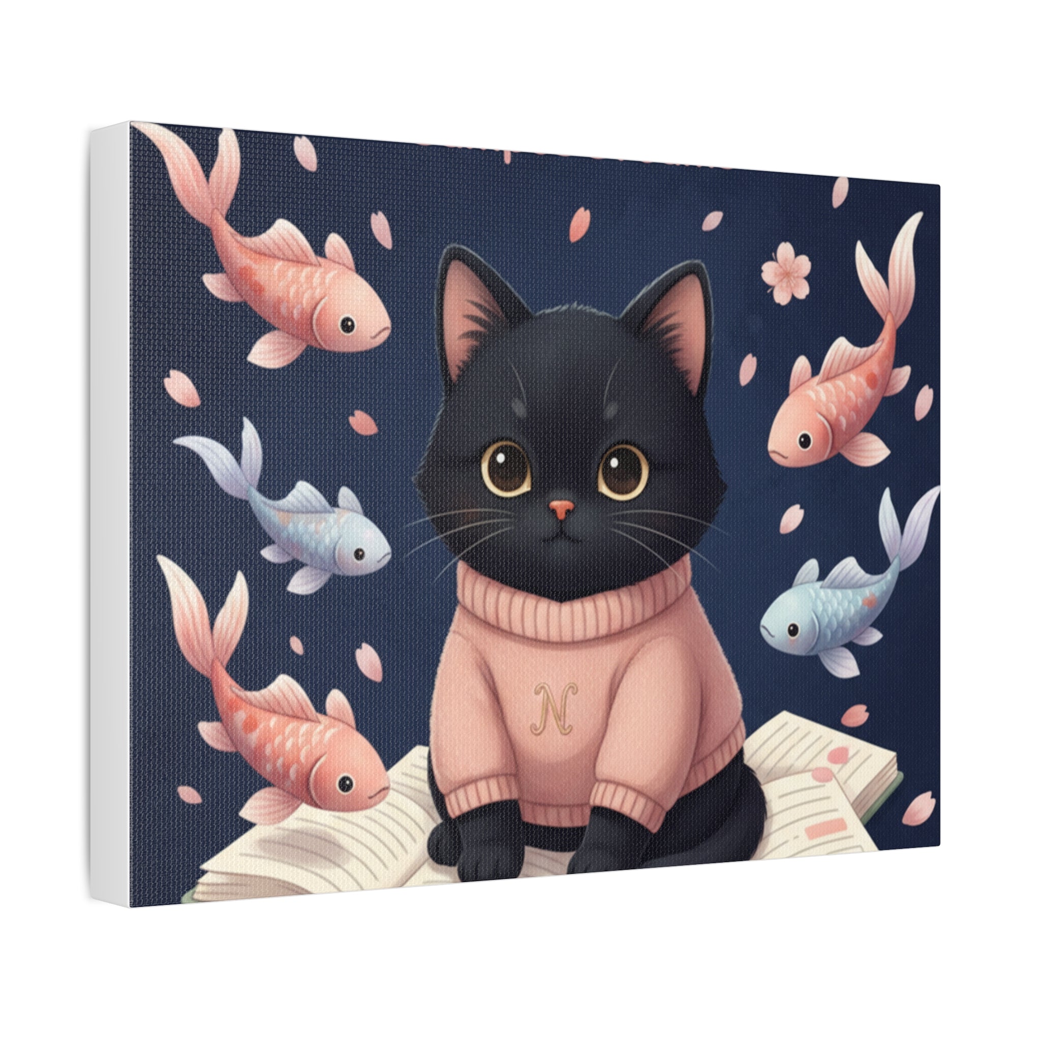 Black Cat Canvas Print – Success Looks Good on You Campus Dreams