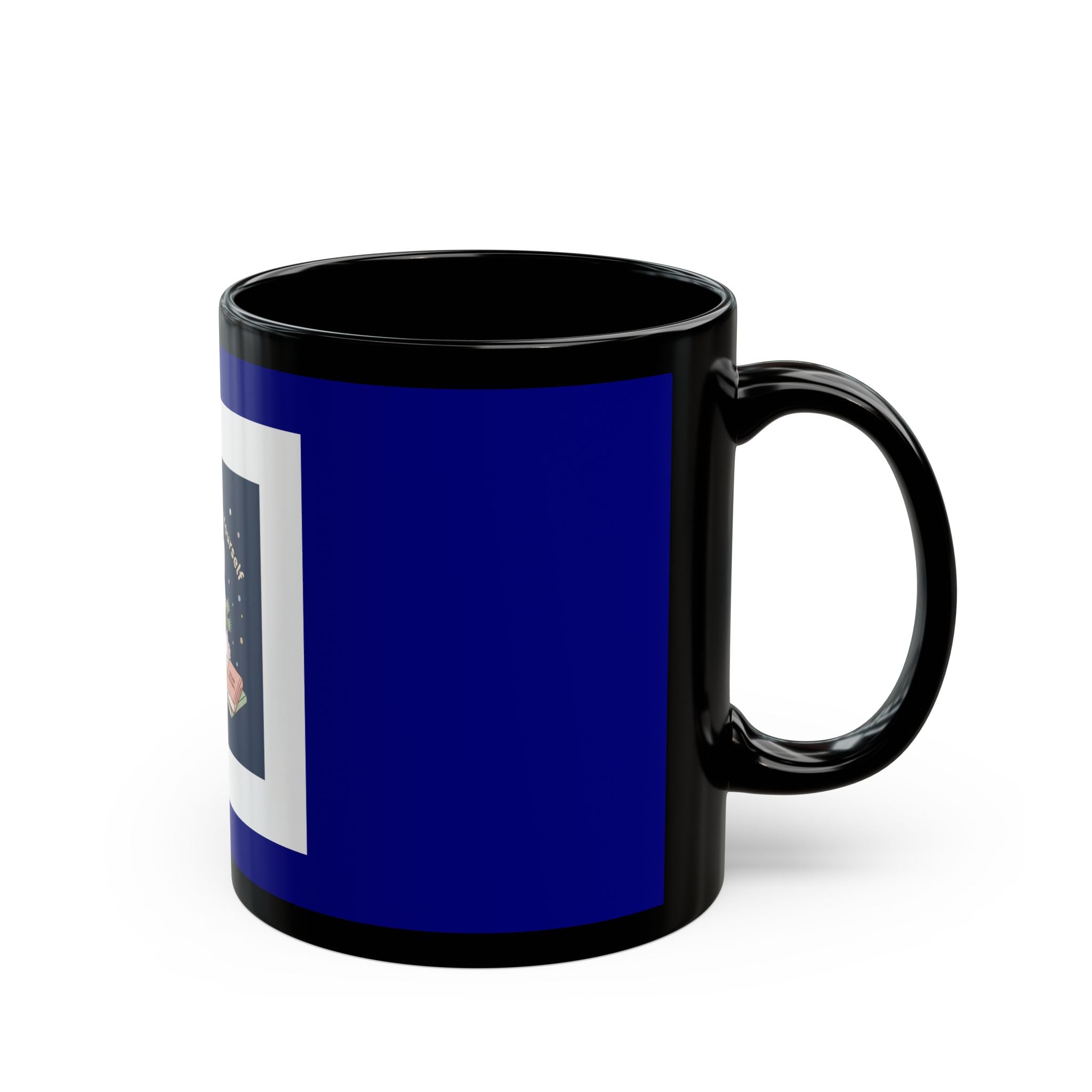 Rabbit Black Mug 11oz – Be Gentle With Yourself