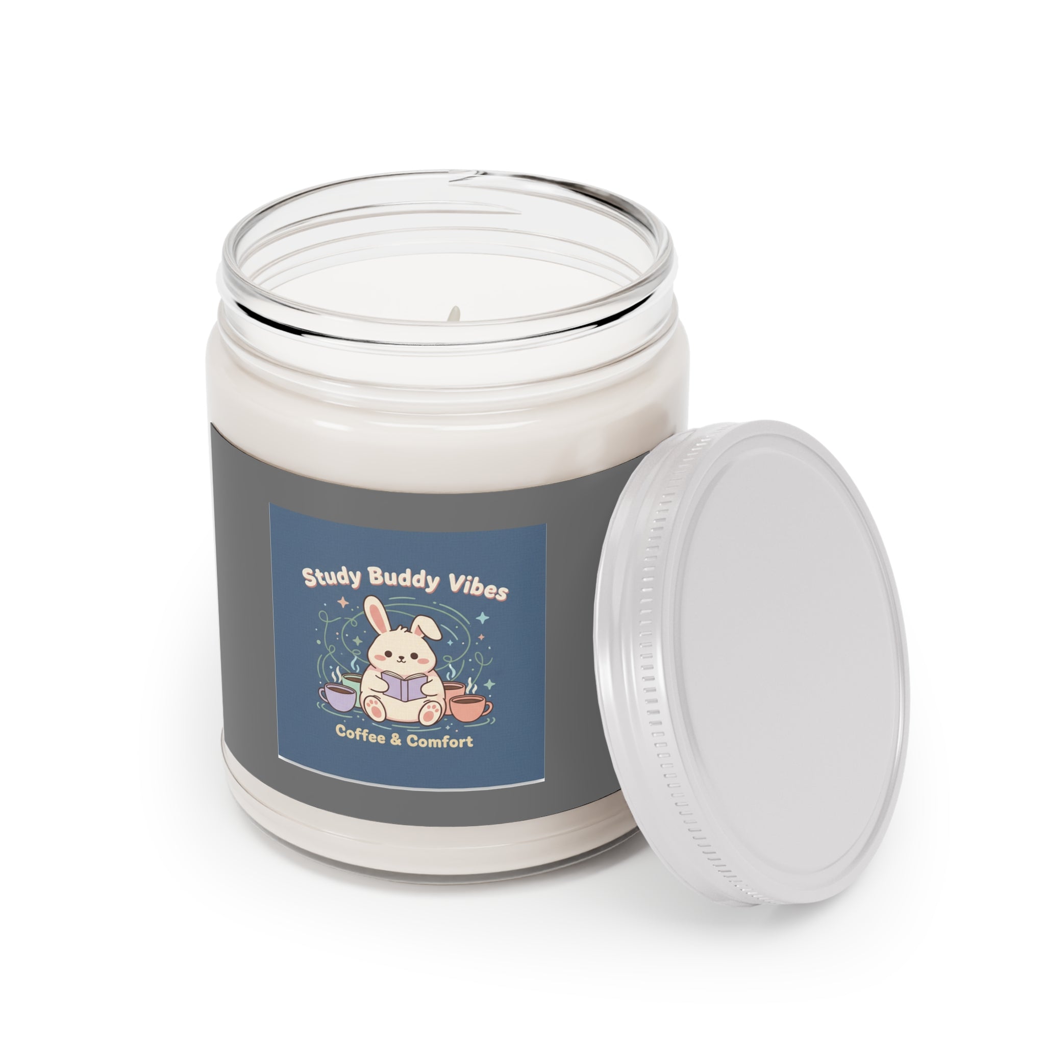 Bunny Scented Candle – Study Buddy Vibes Coffee Comfort