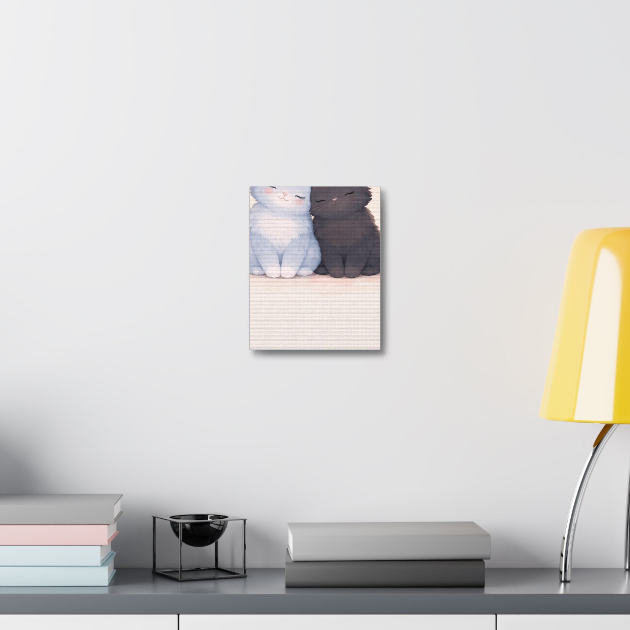 "YOU'RE NEVER TOO MUCH" Black Cat Canvas | Trendy Gift for Her | Lifestyle | KayKay Classics