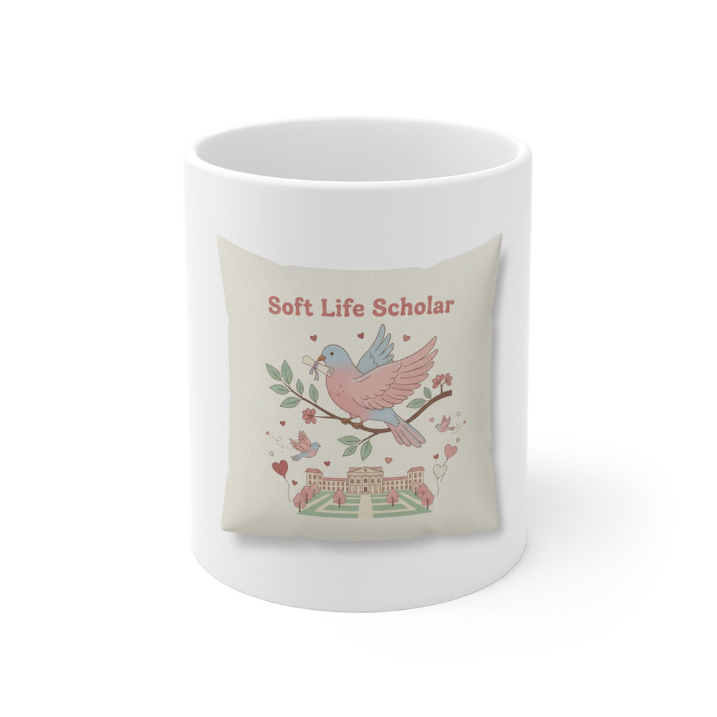 Soft Life Scholar Bird Mug 11oz