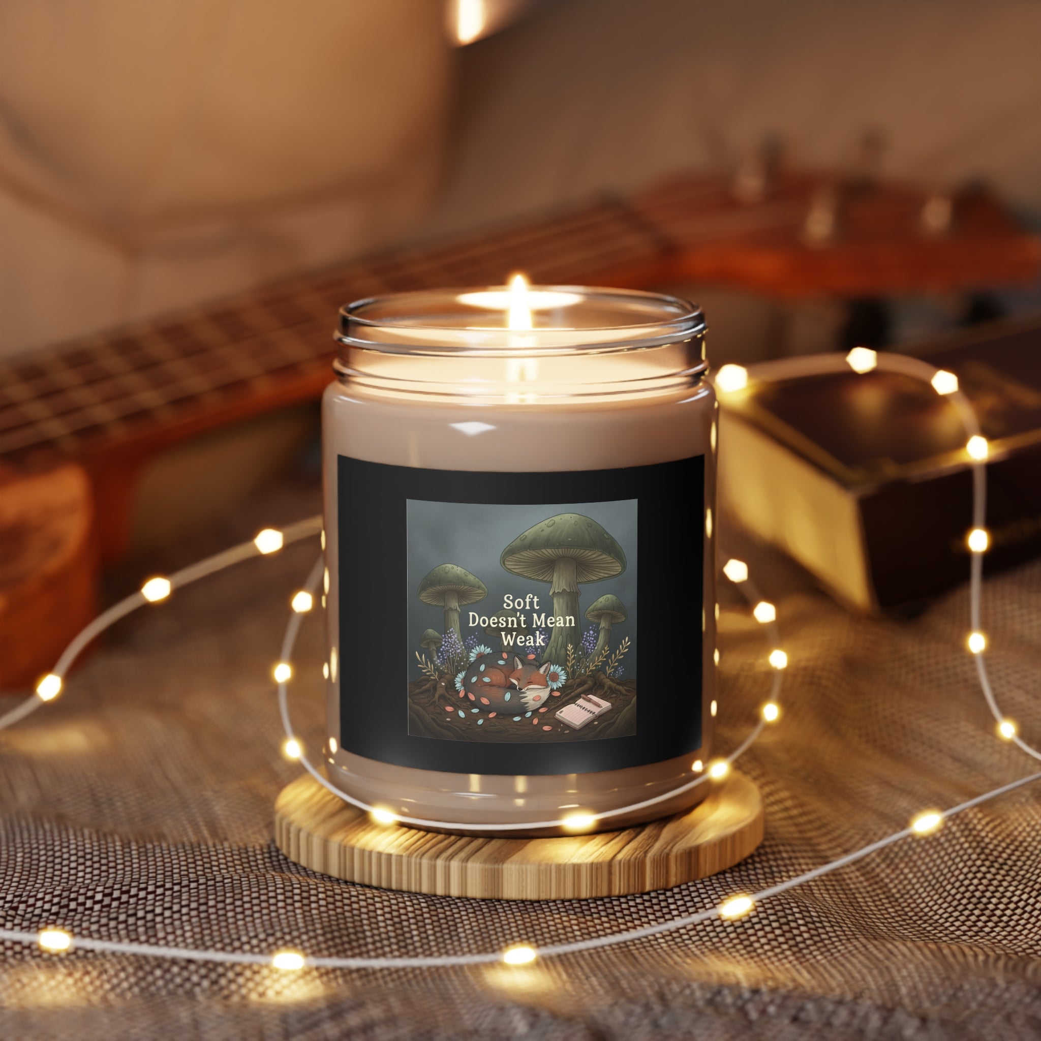 Fox Scented Candle – Soft Doesnt Mean Weak