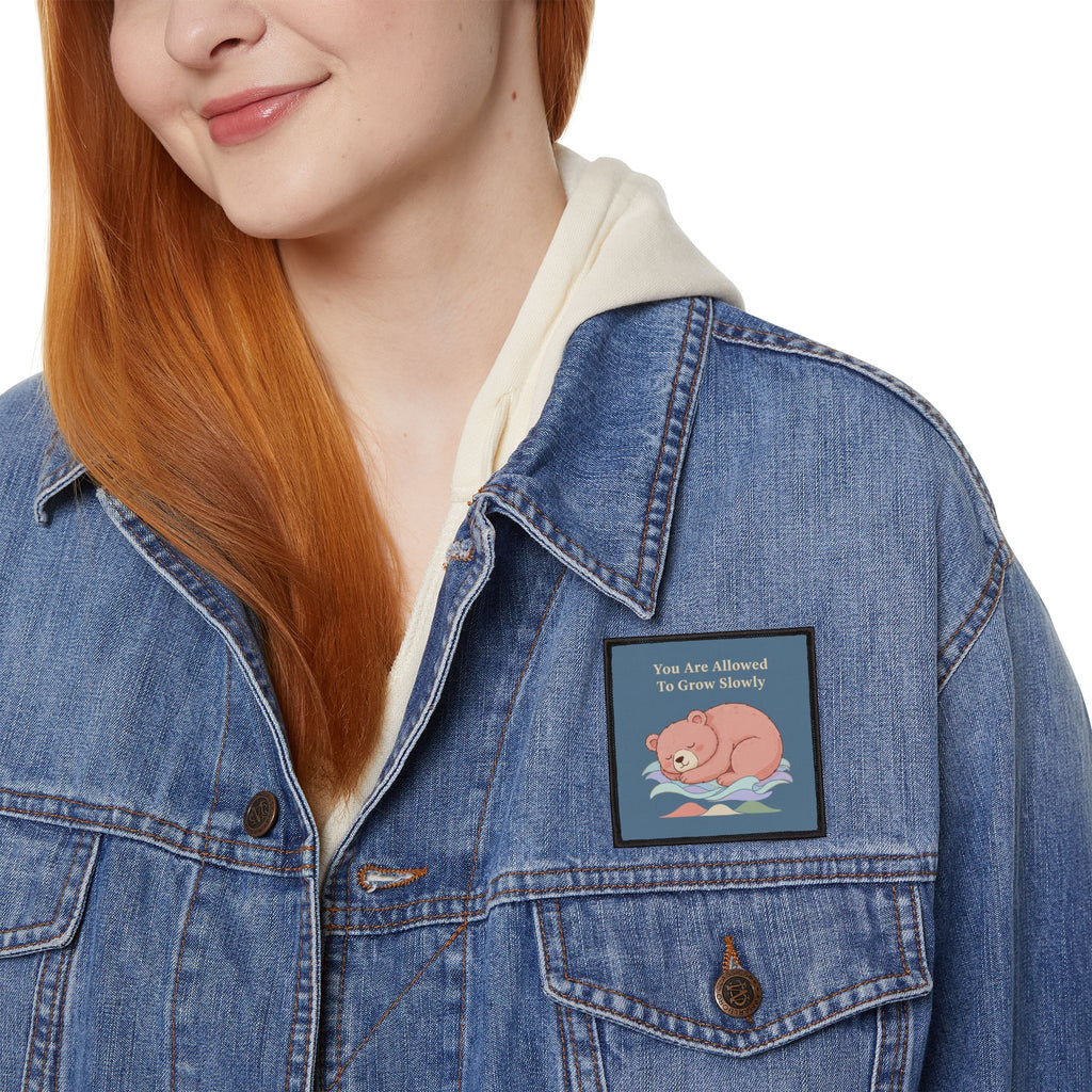 Bear Iron-On Patch – You Are Allowed to Grow Slowly