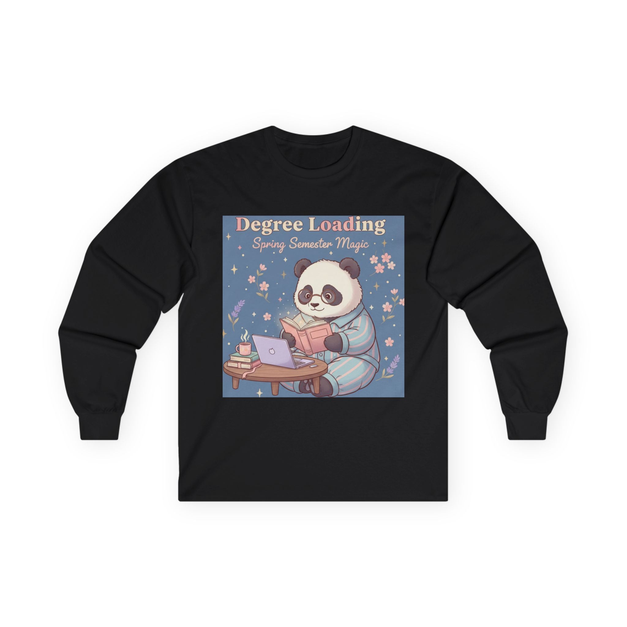 Panda Long Sleeve Tee – Degree Loading Spring Semester Magic