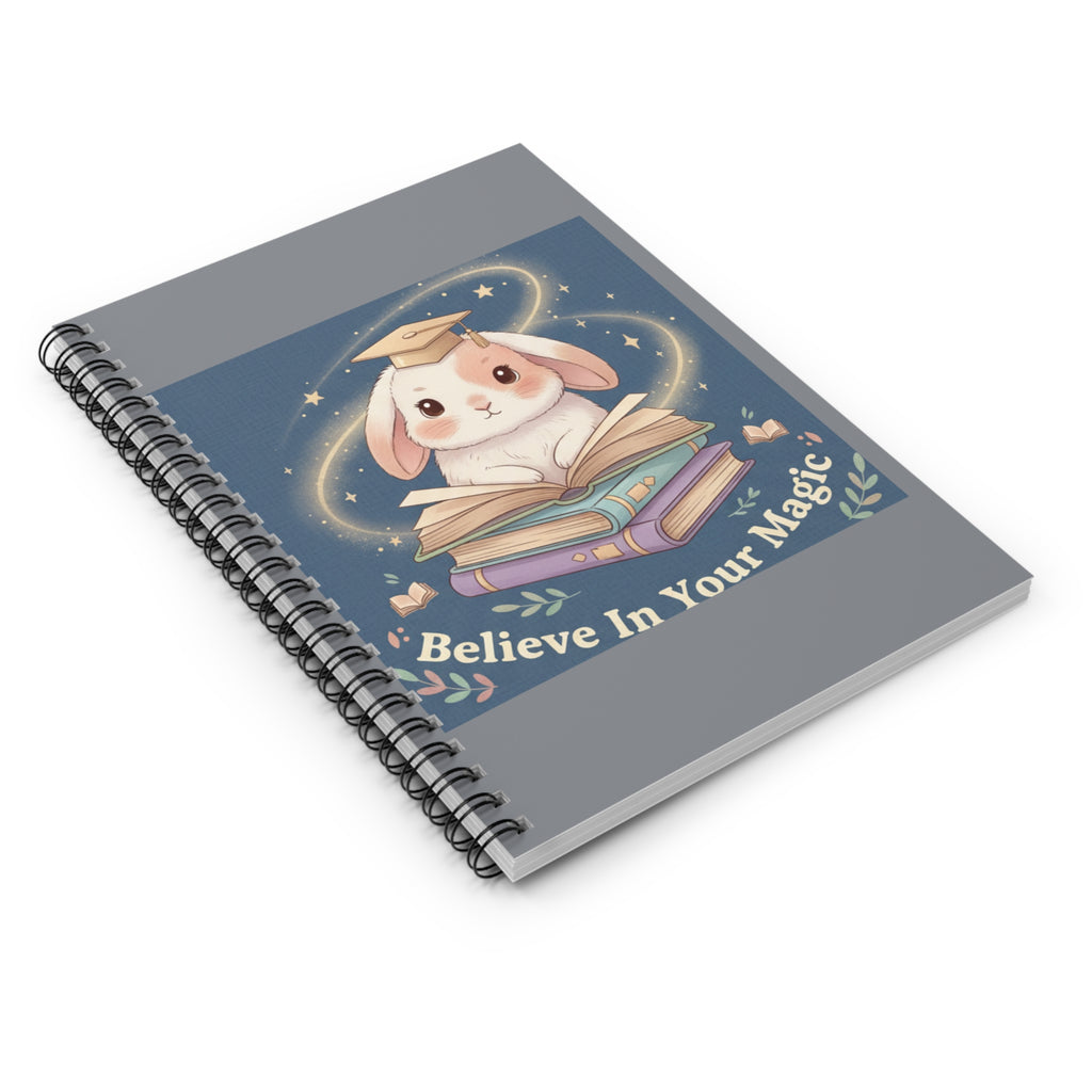 Bunny Spiral Notebook – Believe in Your Magic