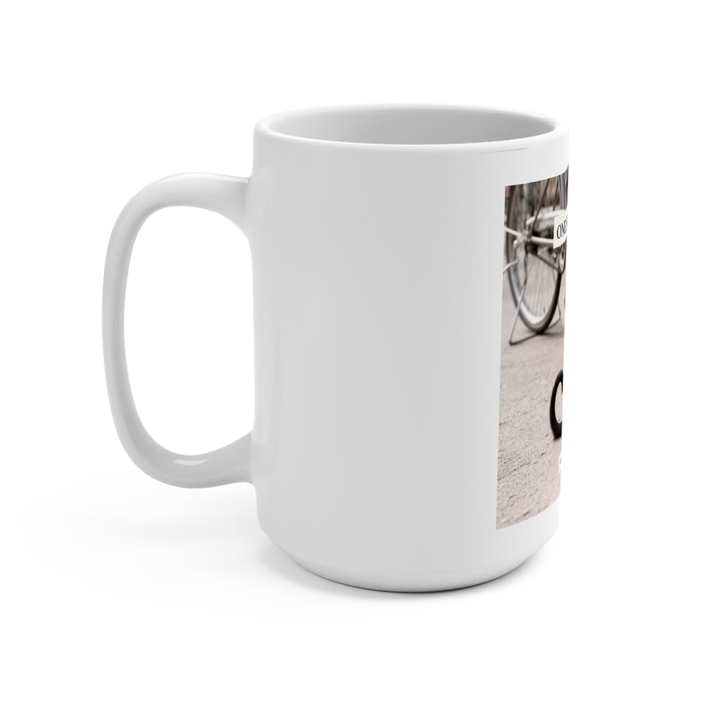 ONE STEP AT A TIME Cat Mug 15oz