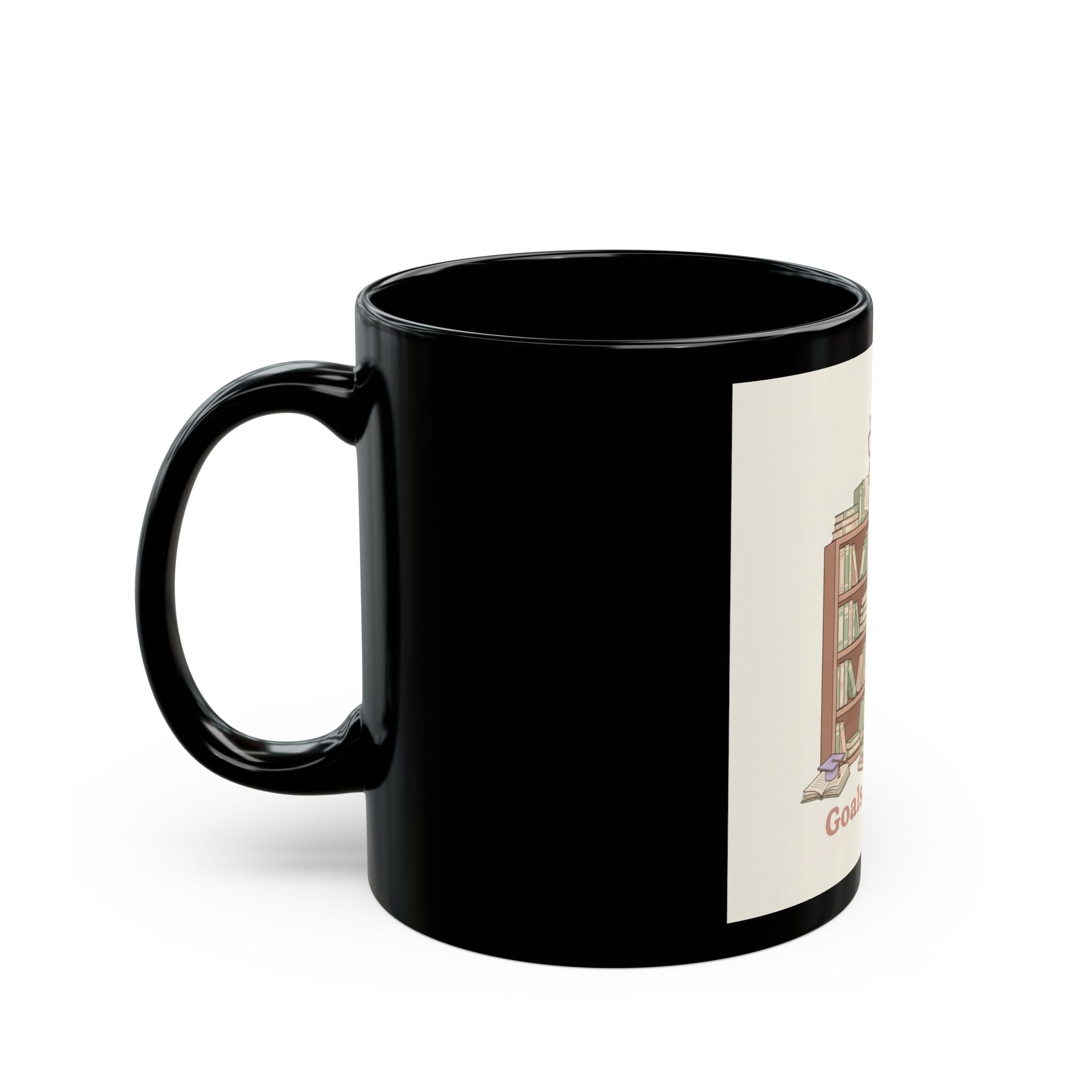Goals On Goals Giraffe Black Mug 11oz
