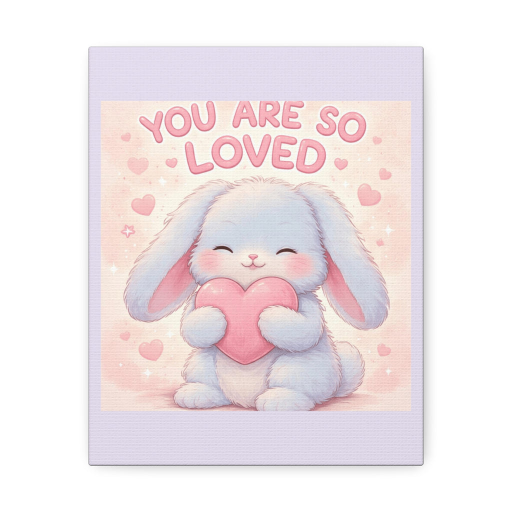 "YOU ARE SO LOVED" Black Cat Canvas | College Girl Gift | Fashion | KayKay Classics