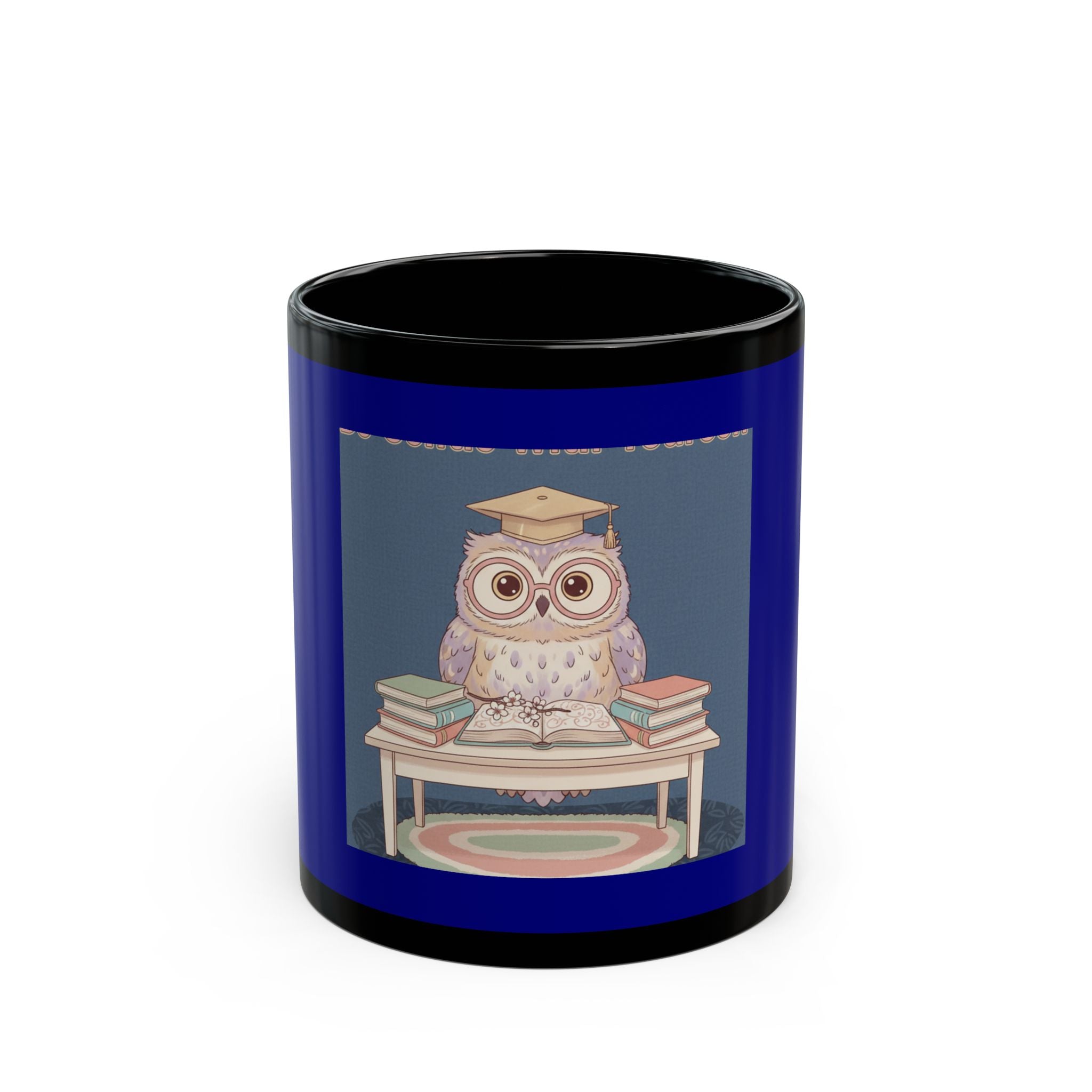 Owl Black Mug 11oz – Be Gentle With Yourself