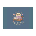 Soft Life Scholar Cat Poster