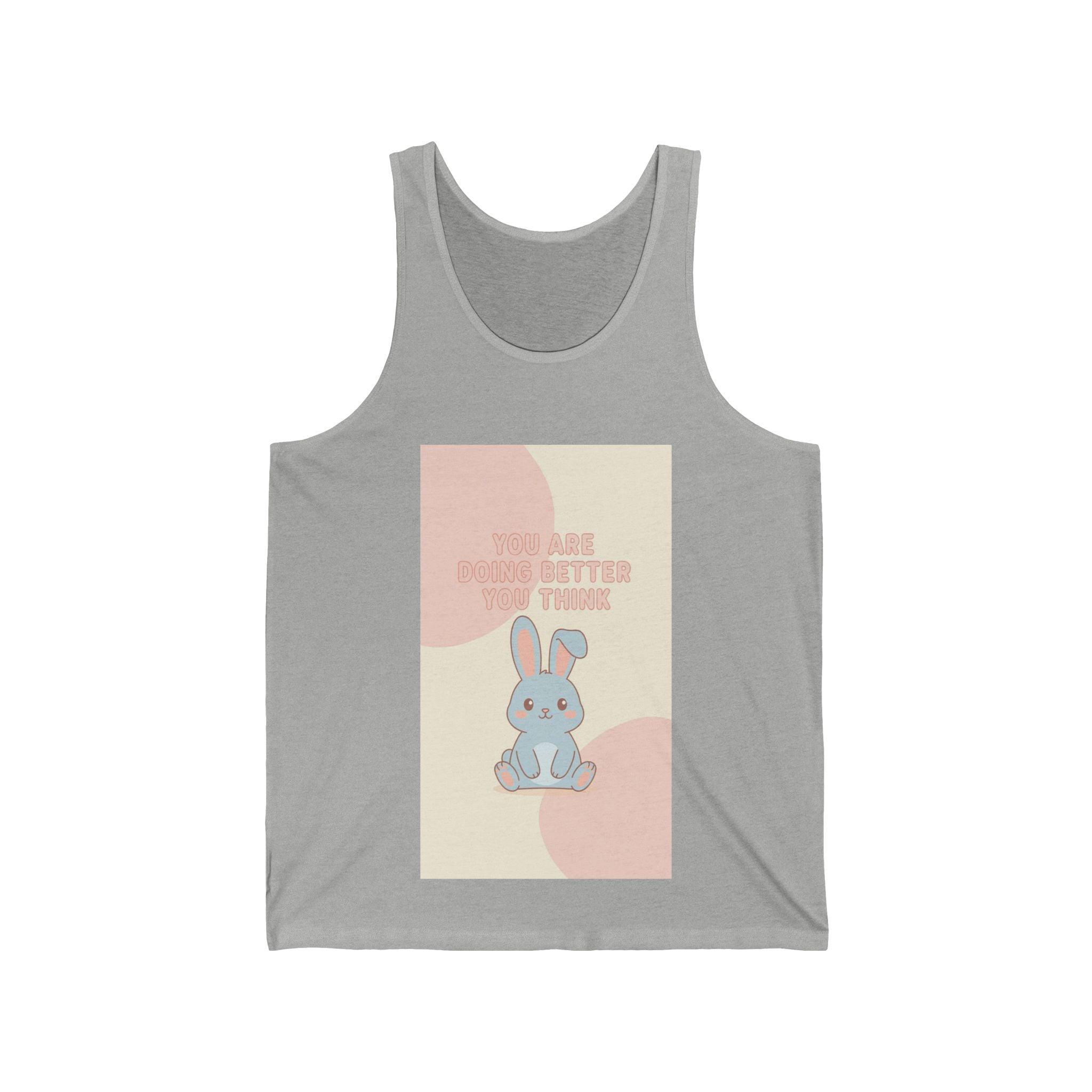 "YOU ARE DOING BETTER YOU THINK" Black Cat Tank Top | College Girl Gift | Fashion | KayKay Classics