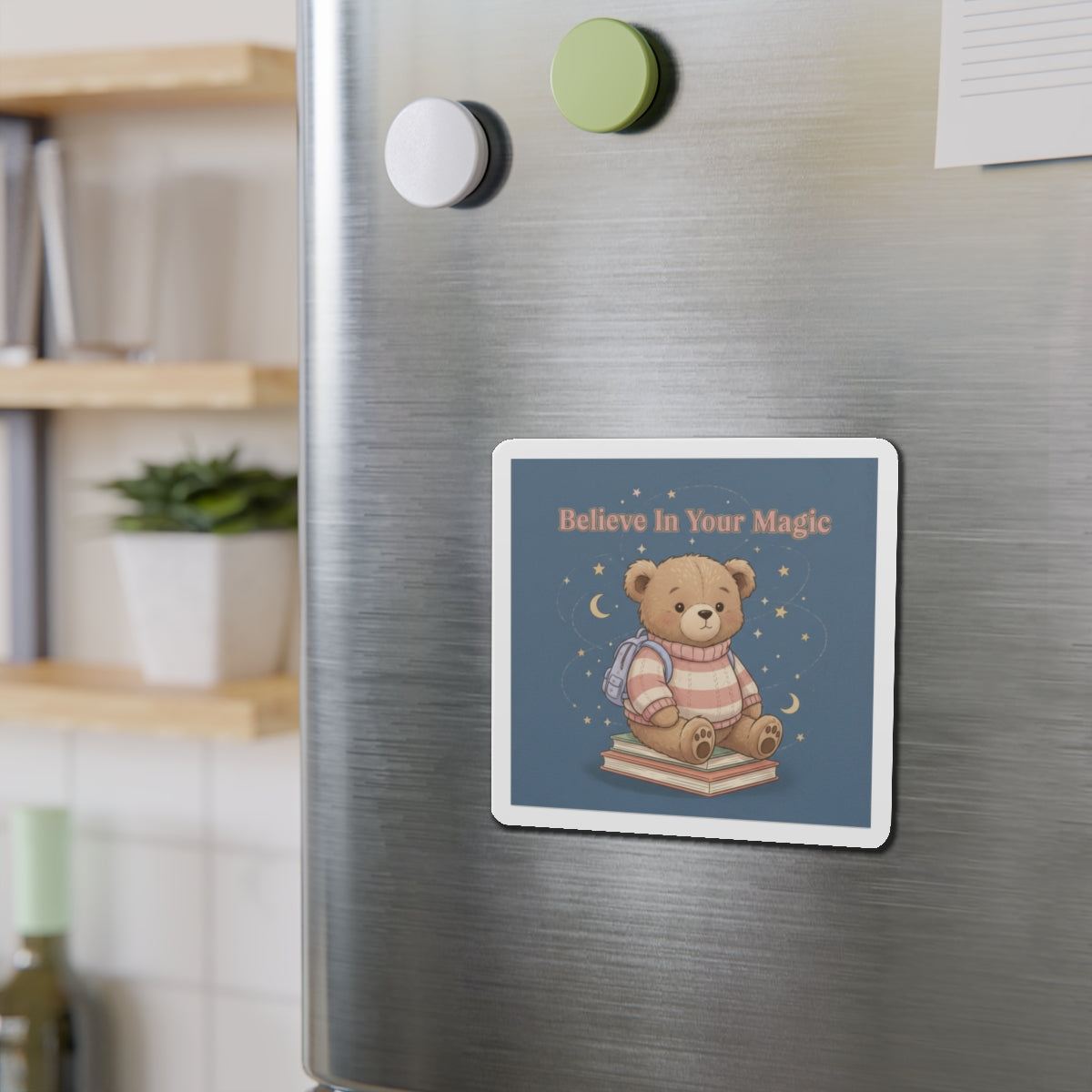 Bear Die-Cut Magnet – Believe in Your Magic