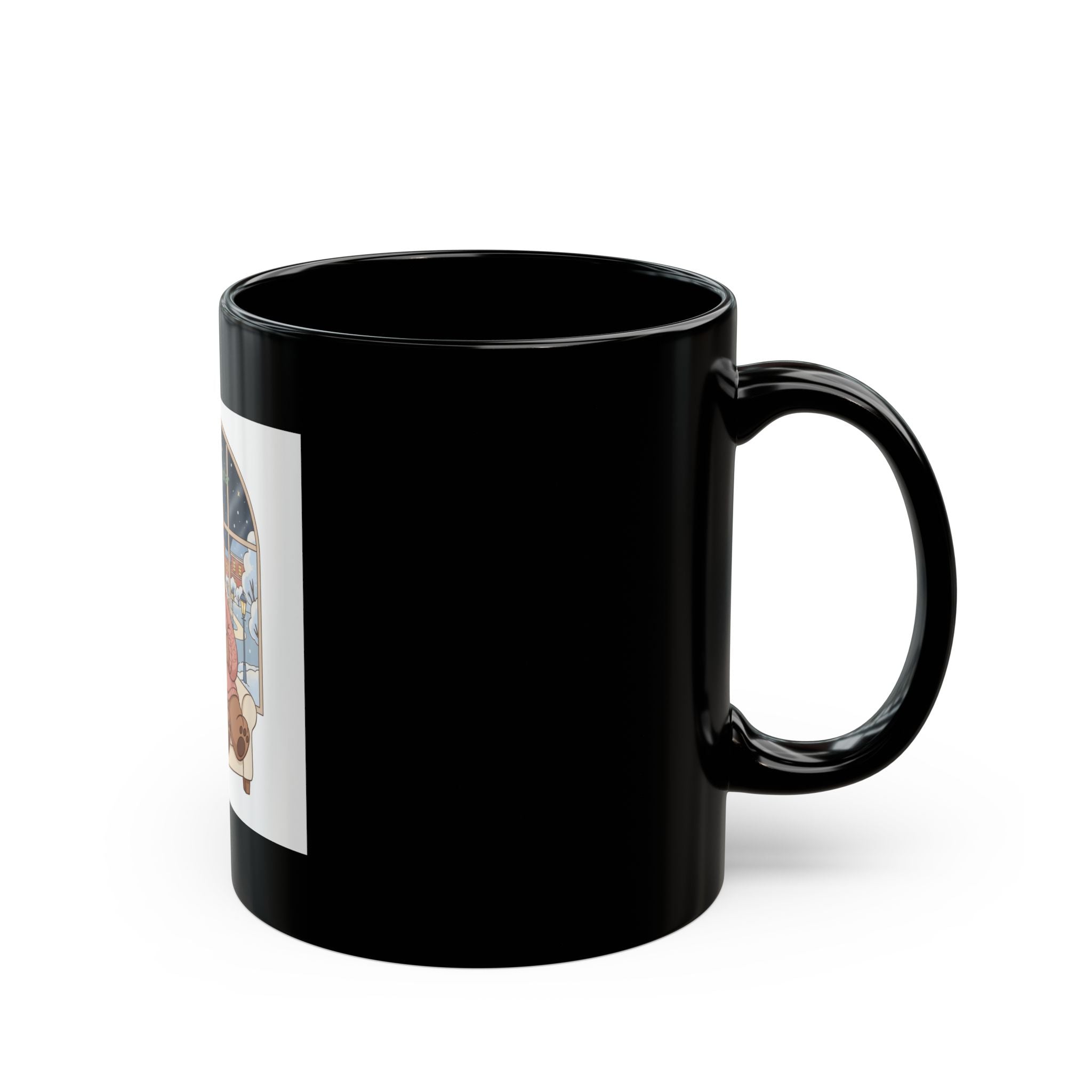 Bear Black Mug 11oz – Soft Life Scholar